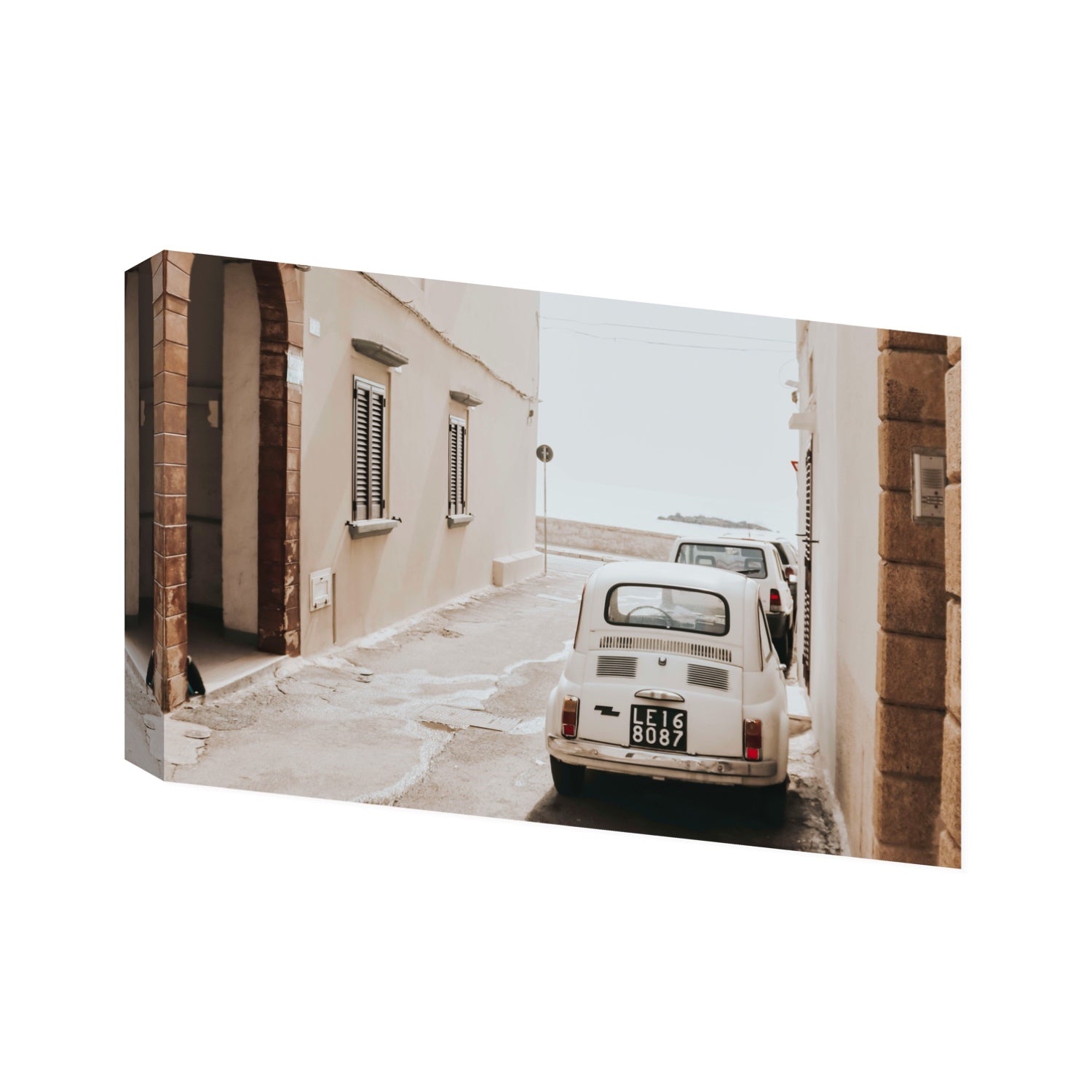 Bambini Lane Puglia Italian wall art Statement stretched canvas print