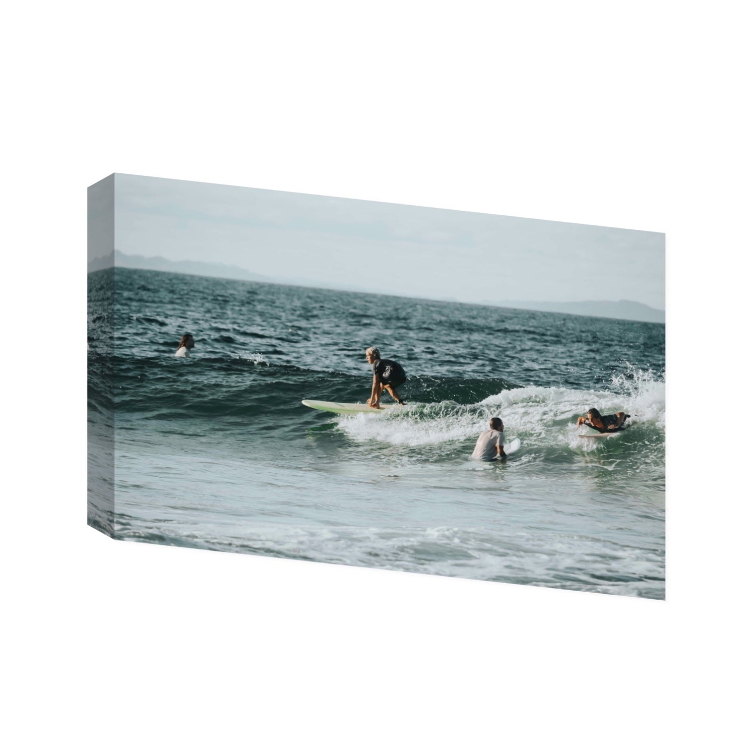 The Boys of Summer Byron Bay Surf coastal wall art Statement stretched canvas print
