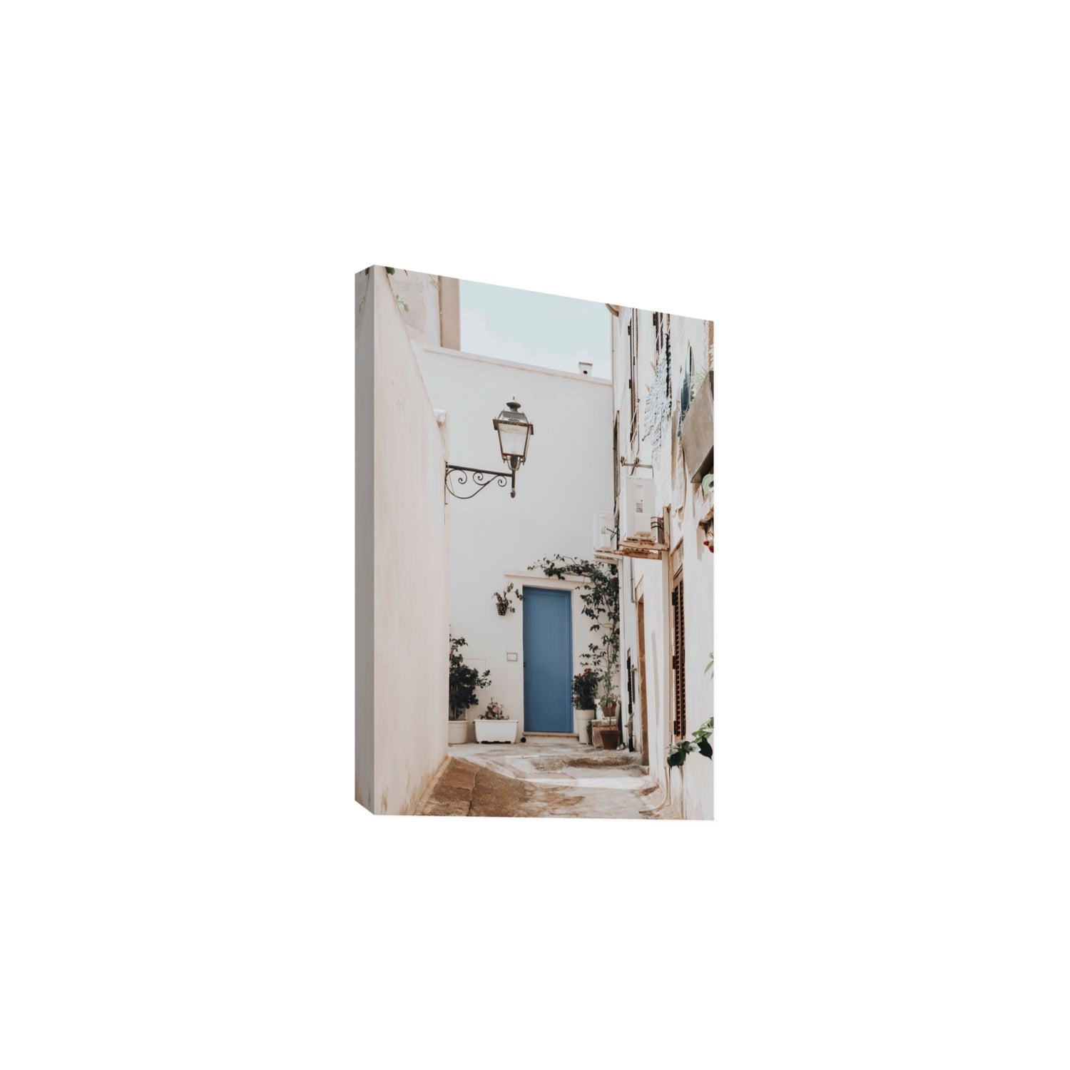 Entry Envy Puglia Ostuni wall art Large stretched canvas print