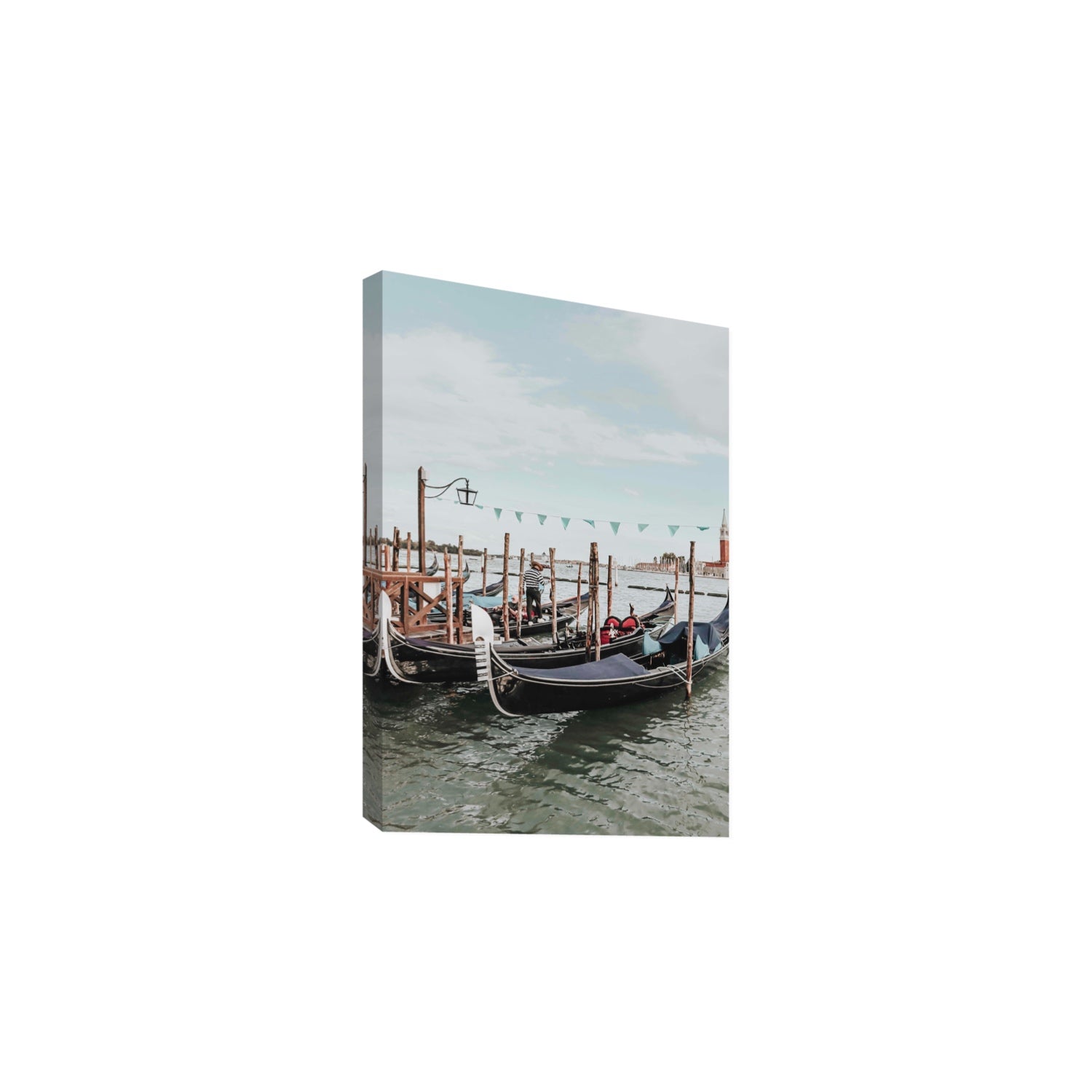 The Gondolier Venice Gondola Italian wall art Large stretched canvas print