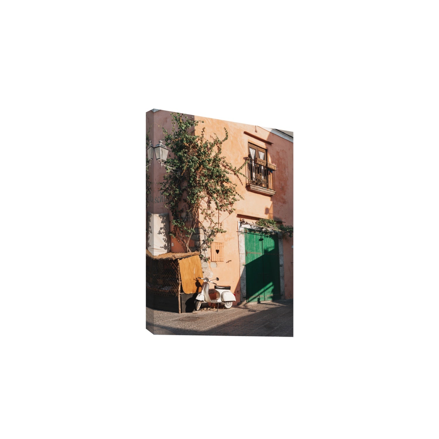 La Casa Ischia Italian Mediterranean decor wall art Large stretched canvas print