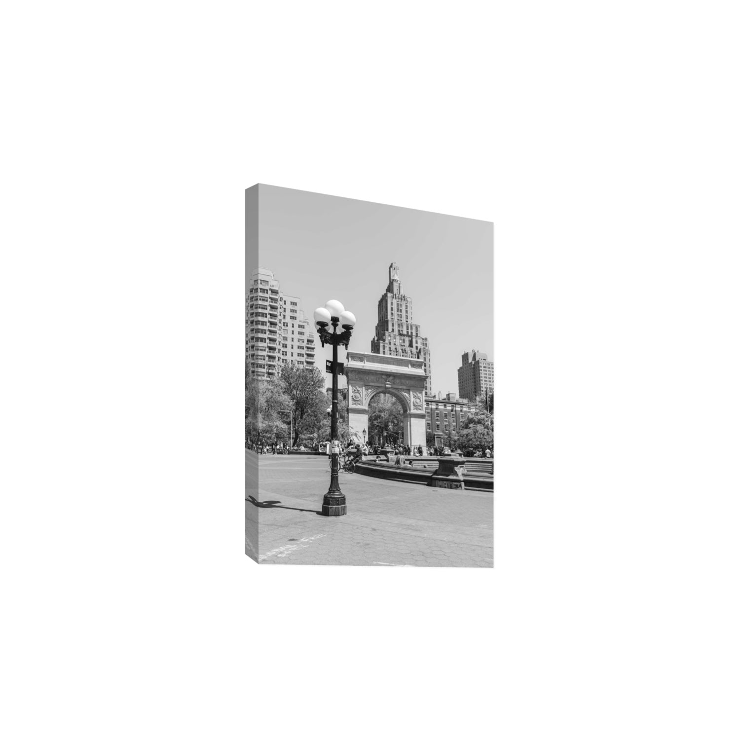 Pole Position New York NYC Black & White wall art Large stretched canvas print