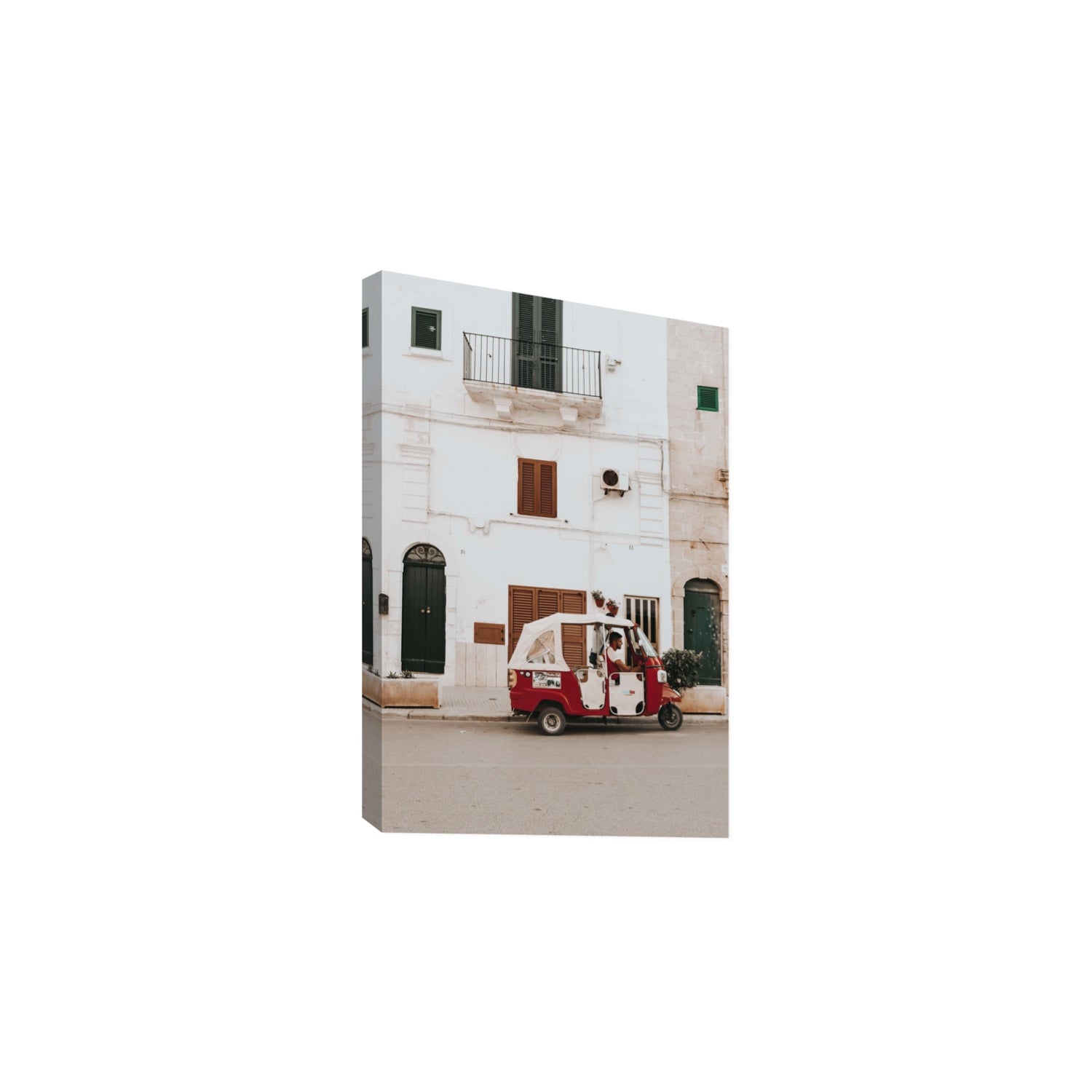 Groovy Piaggio Puglia Italian wall art Large stretched canvas print