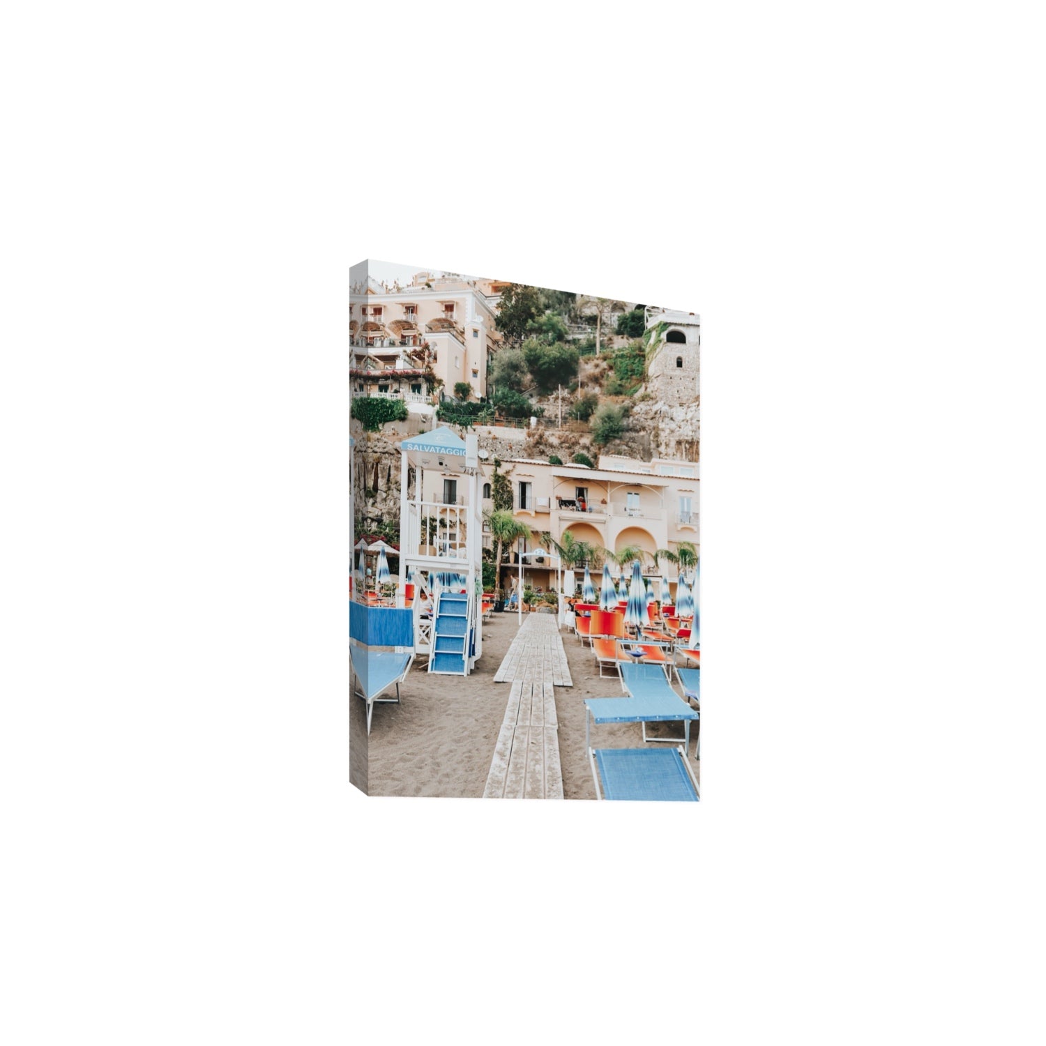 Torre Di Salvataggio fine art print, Positano, Italy, Large, Stretched Canvas