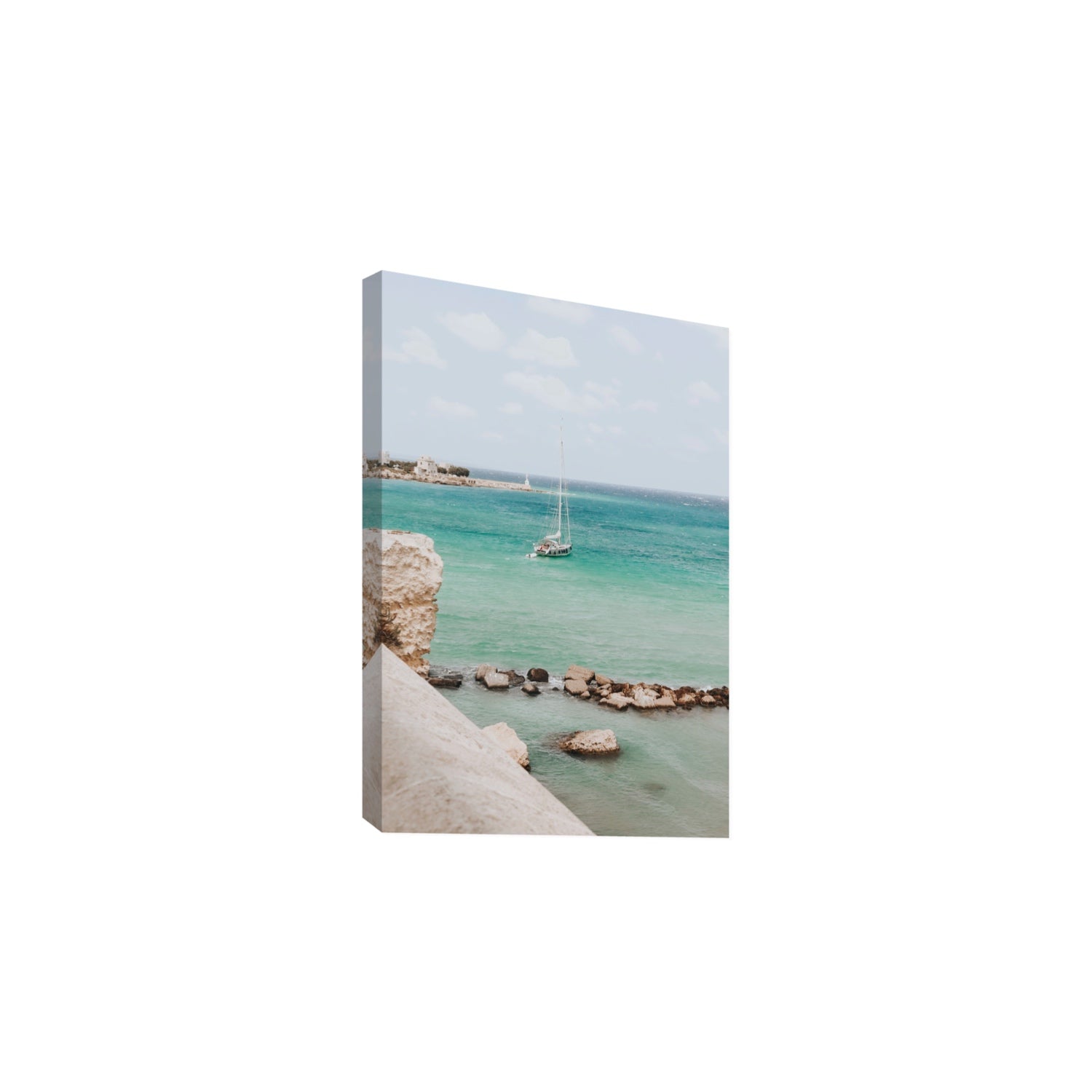 Seafarer's Dream Puglia Seafarer’s Dream coastal wall art Large stretched canvas print