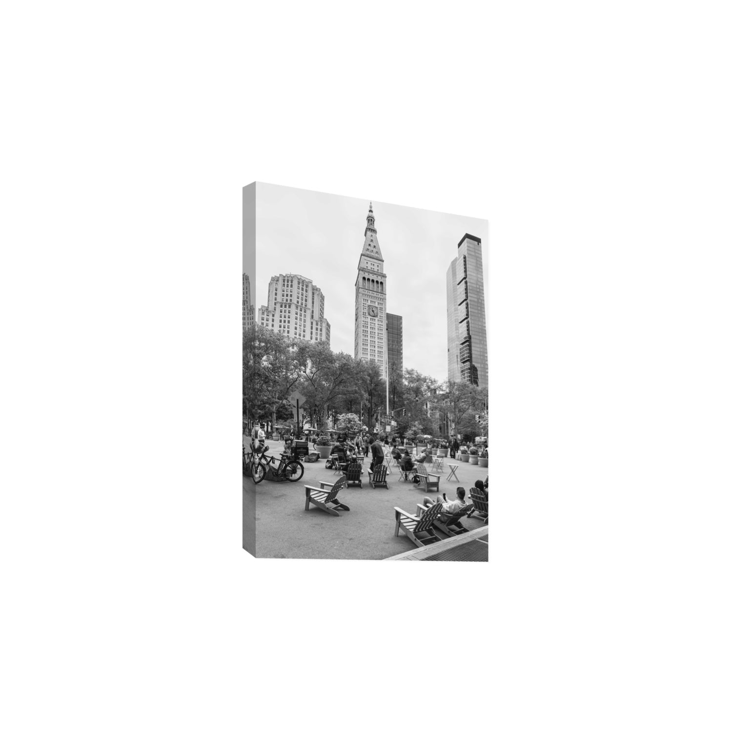 Timeless New York New York NYC Black & White wall art Large stretched canvas print
