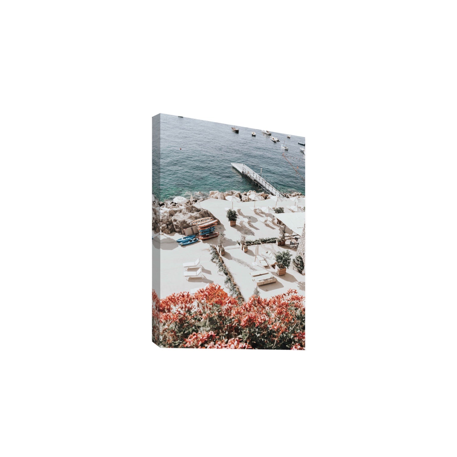A Work of Art Amalfi coastal wall art Large stretched canvas print