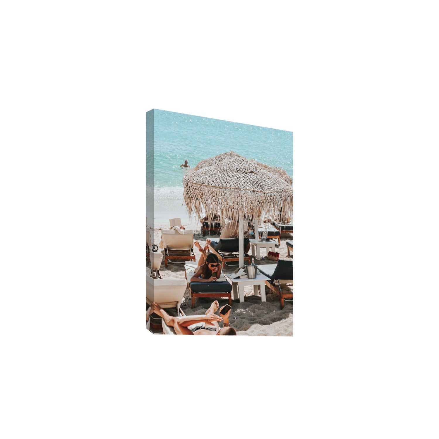 In The Zone Mykonos Greek island wall art Large stretched canvas print