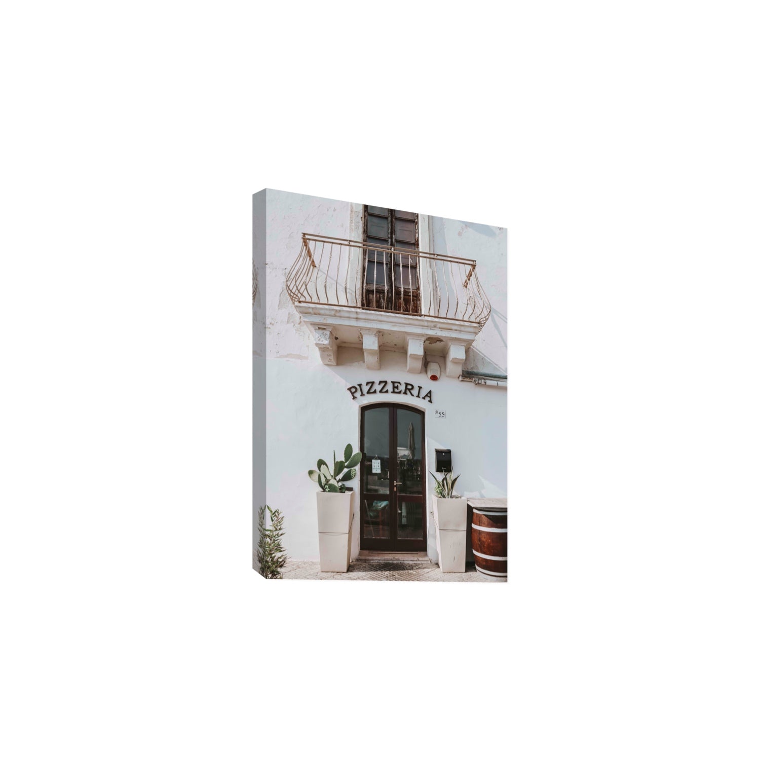 Pizzeria Puglia Italian wall art Large stretched canvas print