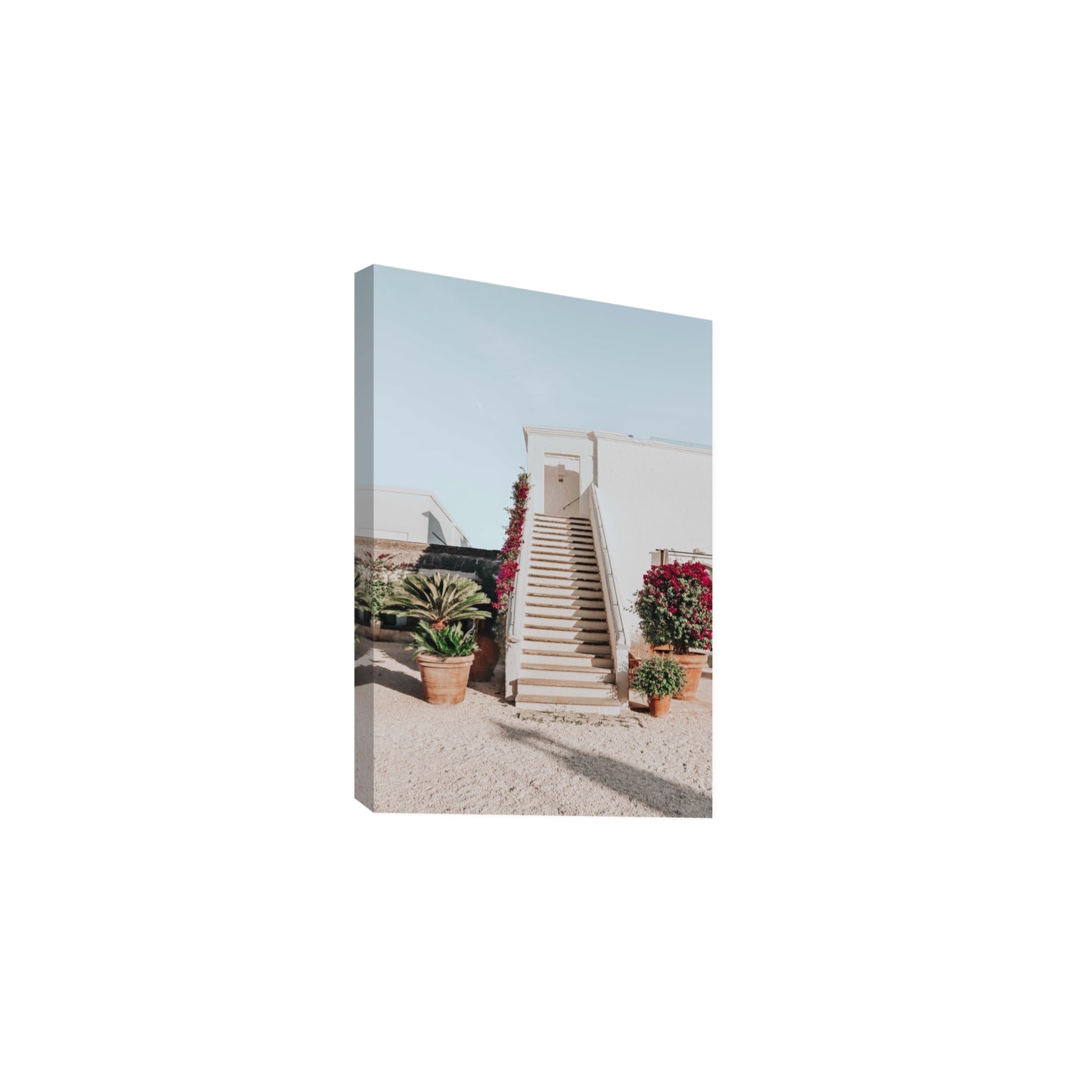 Tranquil Ascent Puglia Italian wall art Large stretched canvas print