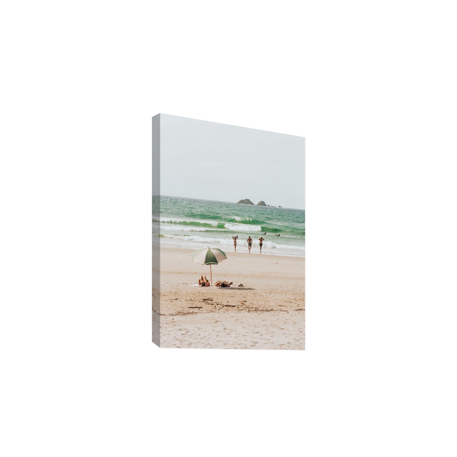 Escape The Ordinary Byron Bay coastal decor wall art Large stretched canvas print