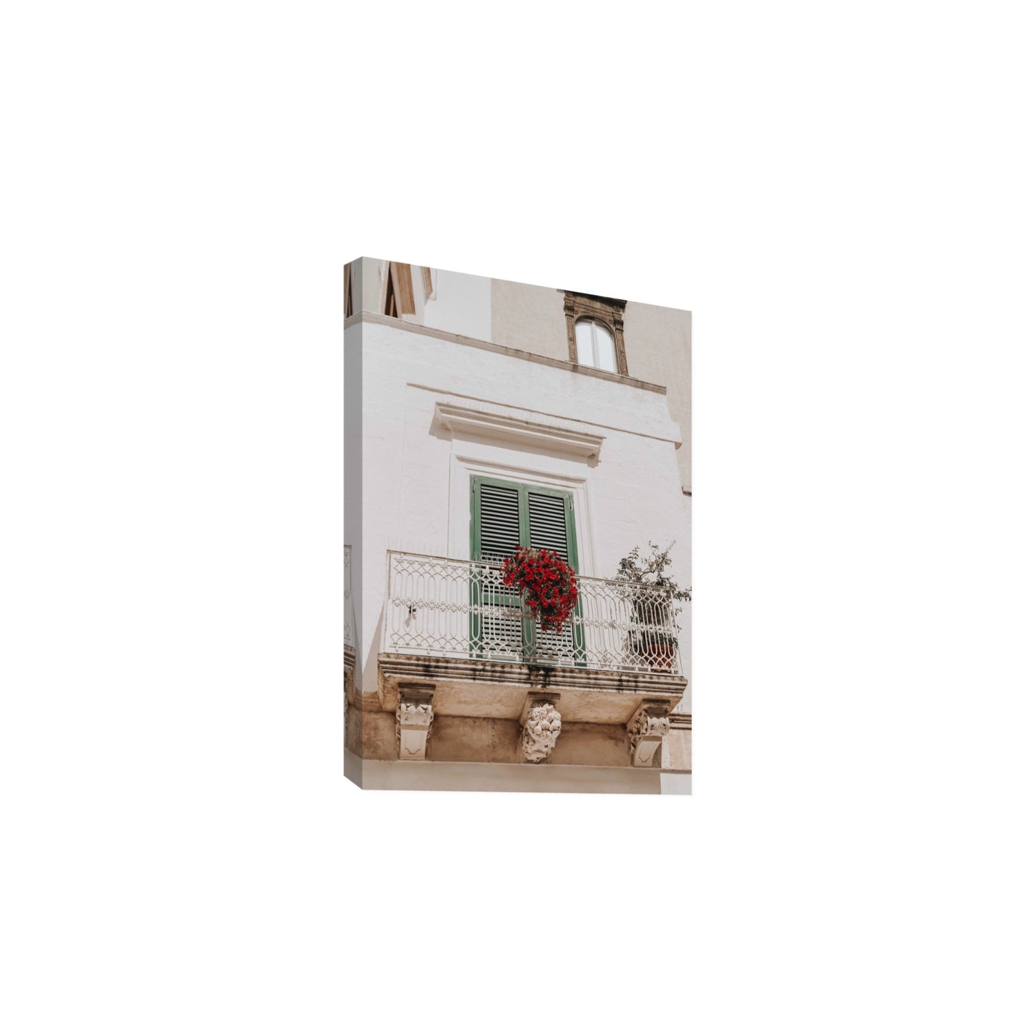 Balcone Estivo Puglia Italian wall art Large stretched canvas print