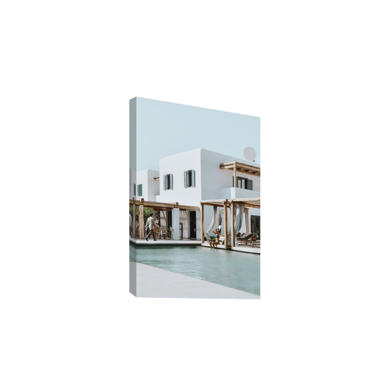 Aphrodite Mykonos Greek island wall art Large stretched canvas print
