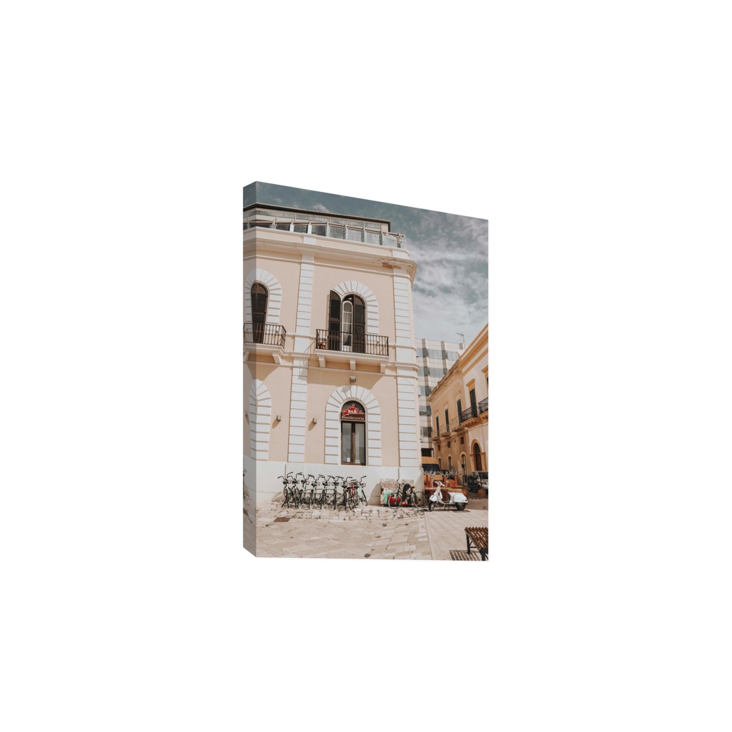 Rosticceria Puglia Italian wall art Large stretched canvas print