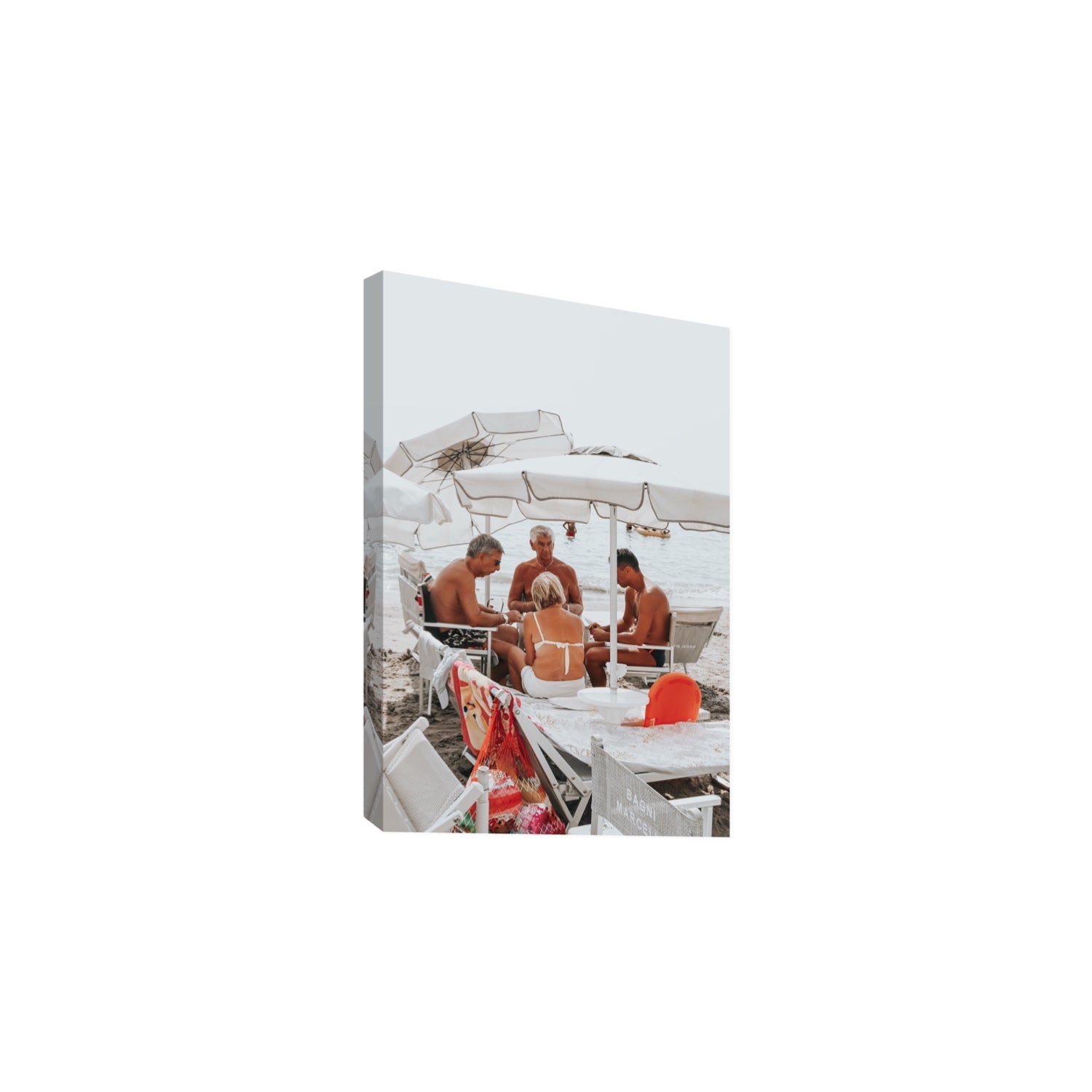 Luck Of The Draw fine art print, Alassio, Italy, Large, Stretched Canvas