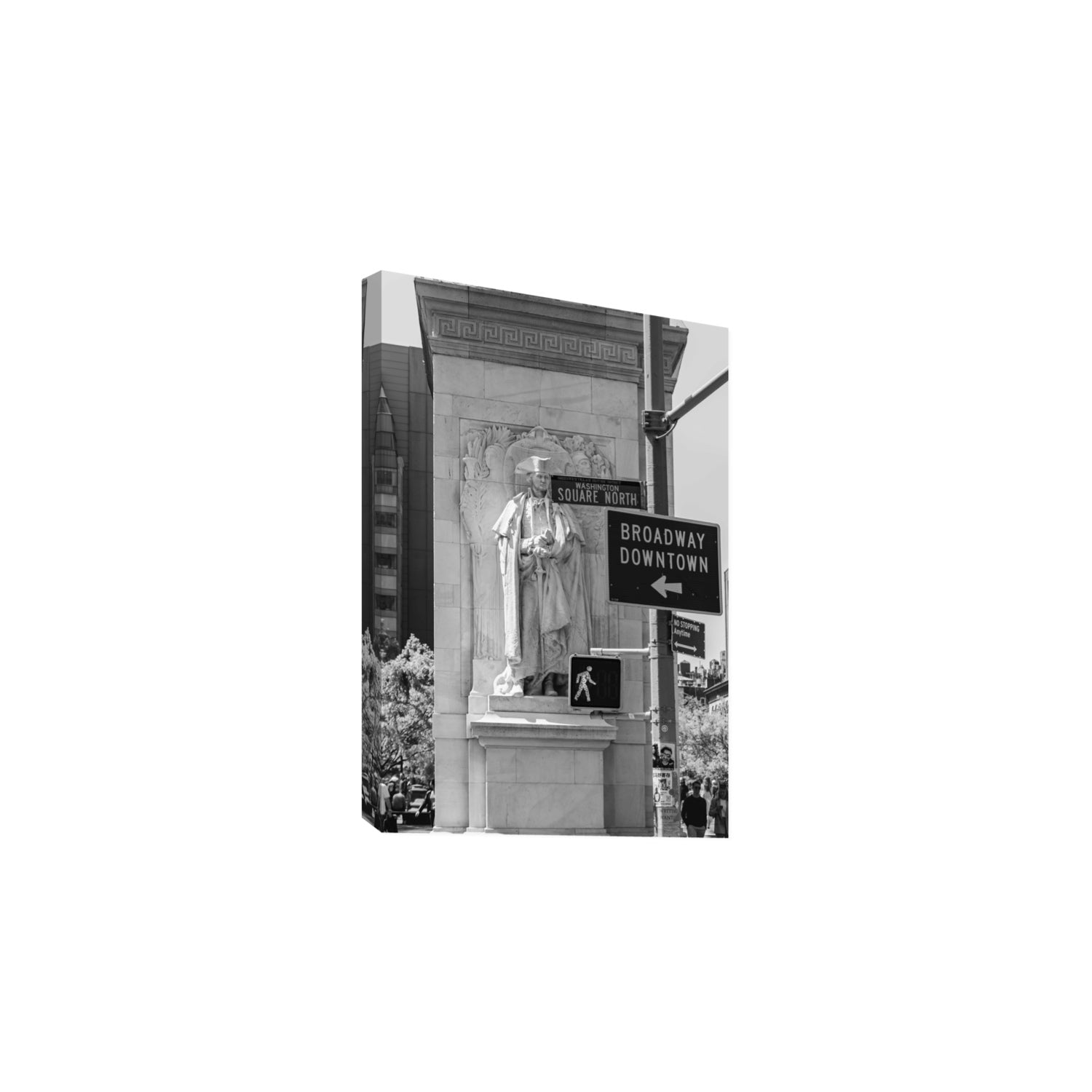 Silent Sentinels New York NYC Black & White wall art Large stretched canvas print