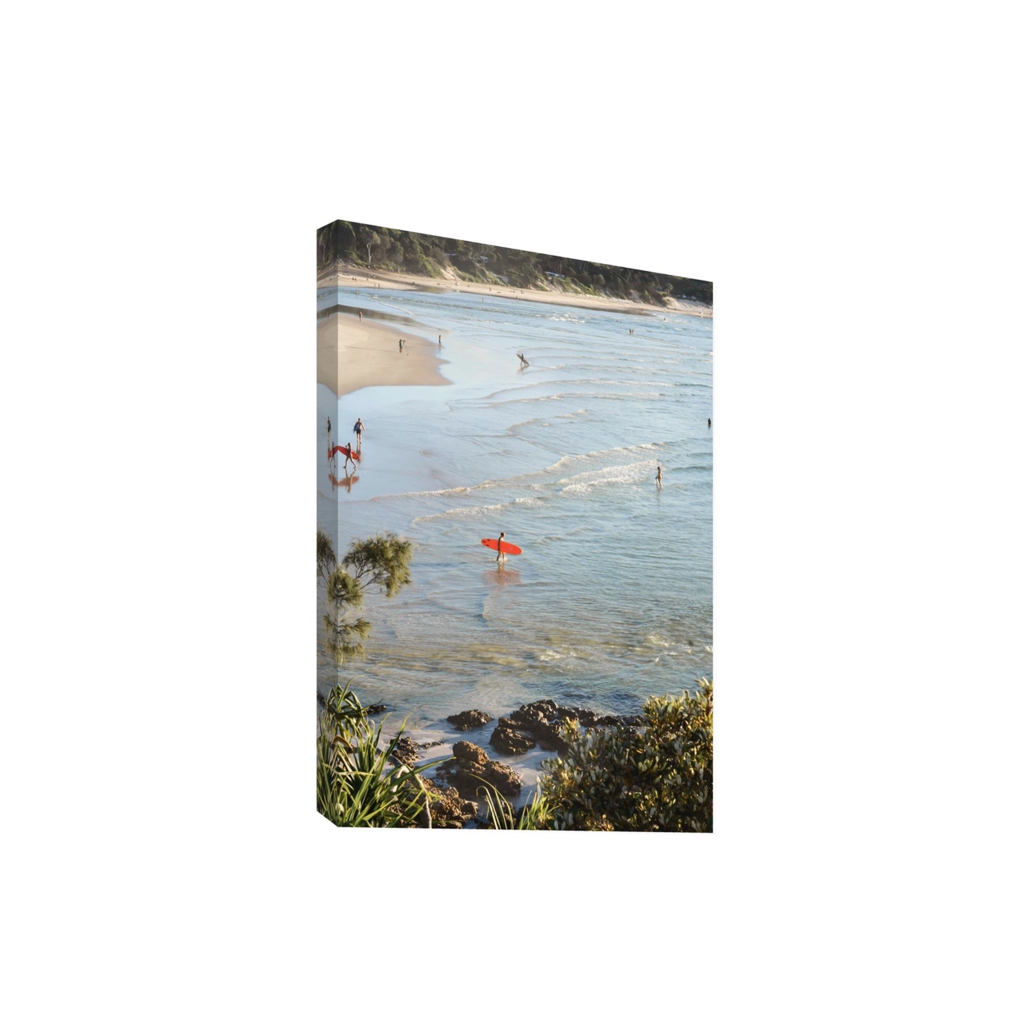 Seclusion Byron Bay Surf coastal wall art Extra Large stretched canvas print