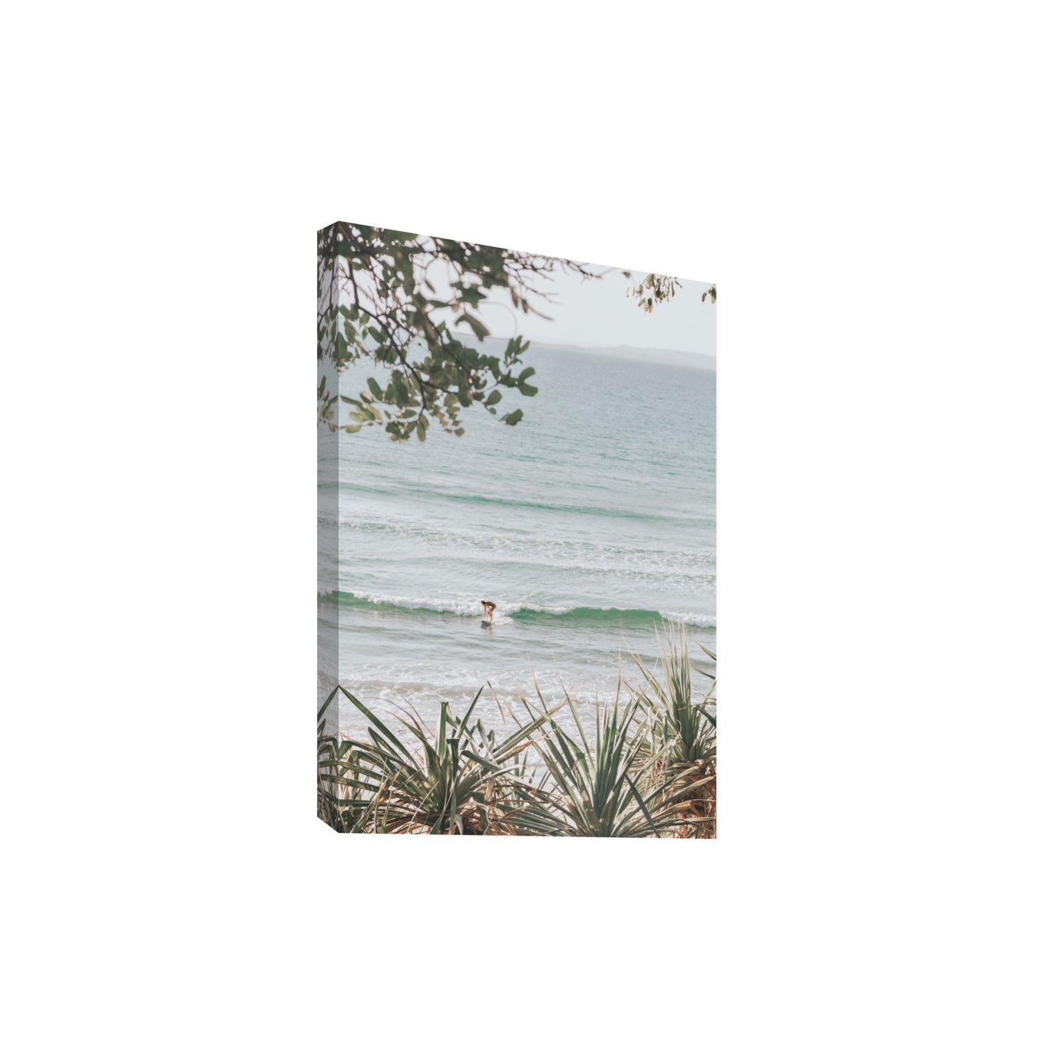 Dream Boat fine art print, Noosa, Australia, coastal scenes artwork, Extra Large, Stretched Canvas