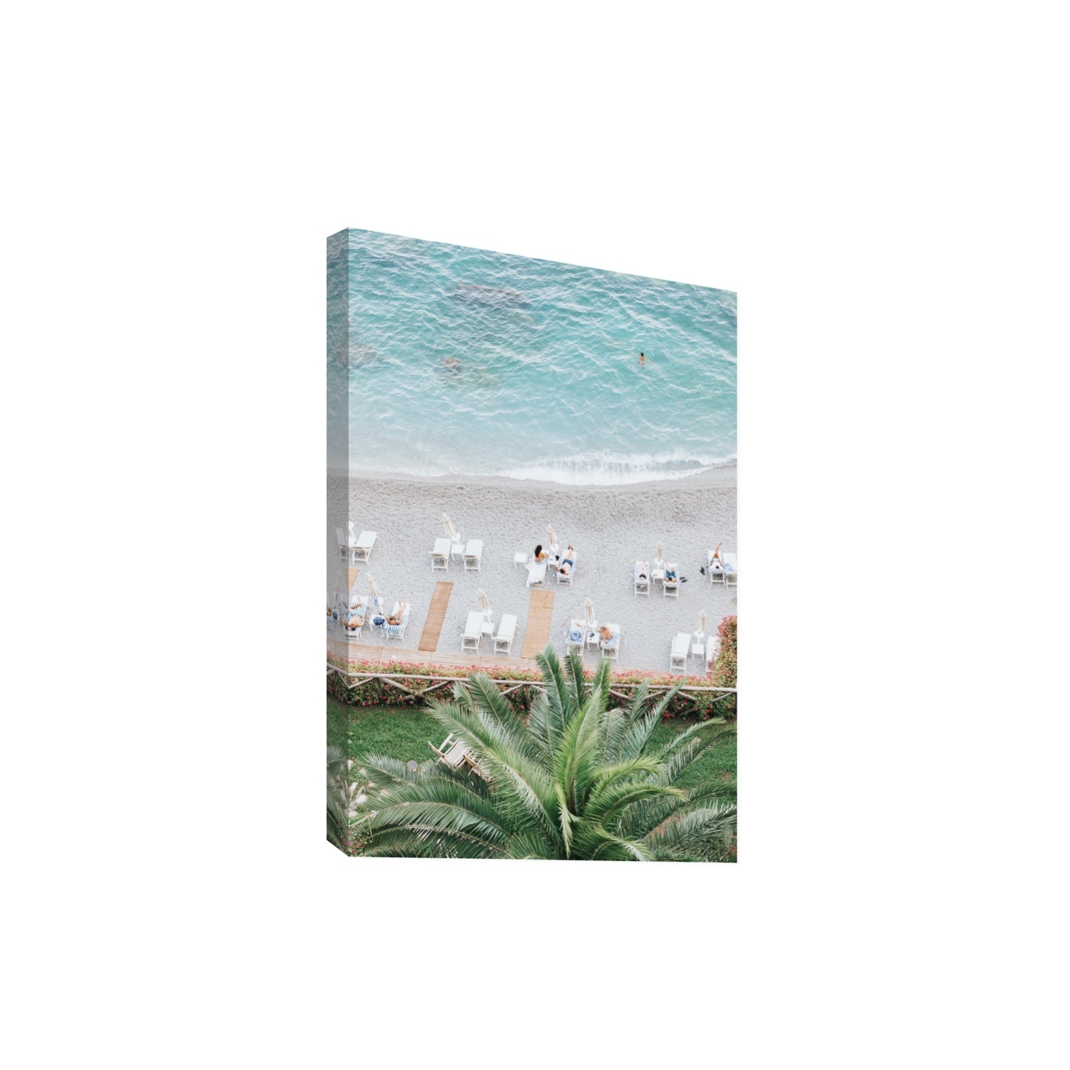 Paradiso Amalfi Mediterranean wall art Extra Large stretched canvas print