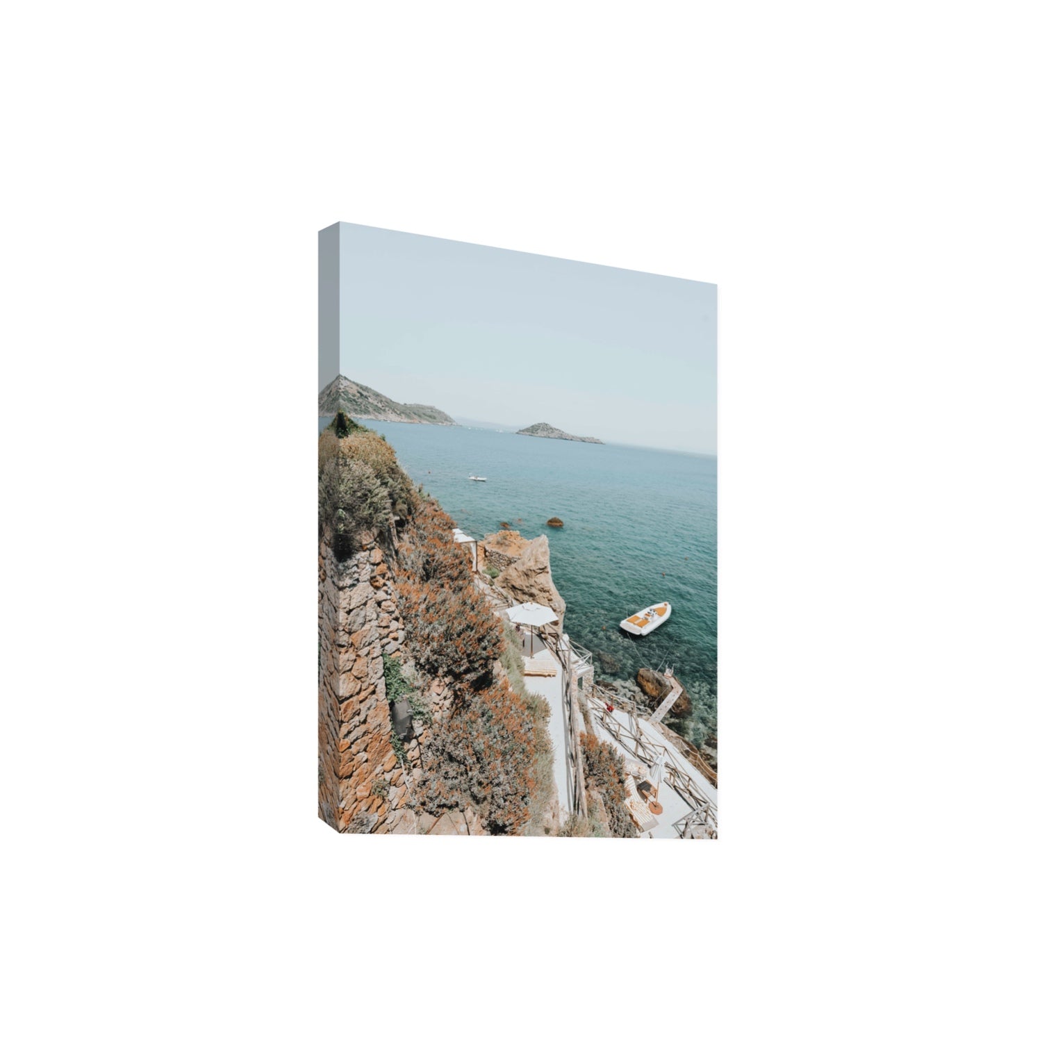 Front Row Seat Tuscany coastal wall art Extra Large stretched canvas print