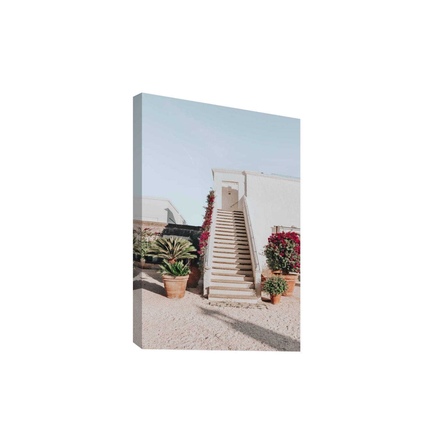 Tranquil Ascent Puglia Italian wall art Extra Large stretched canvas print