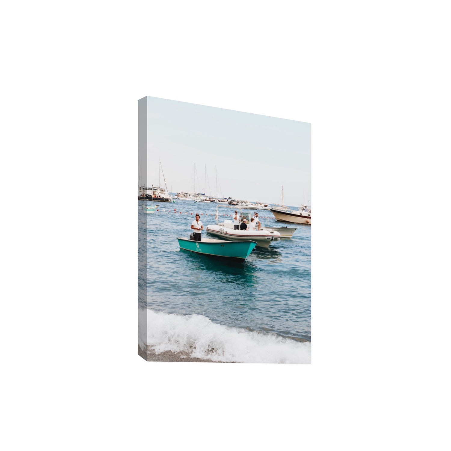 Twilight Tenders Positano wall art Extra Large stretched canvas print