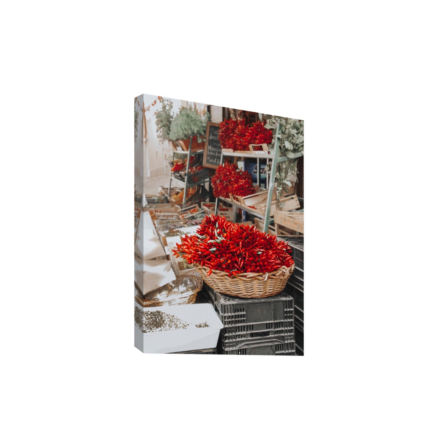 Fiery Cluster Puglia Italian wall art Extra Large stretched canvas print
