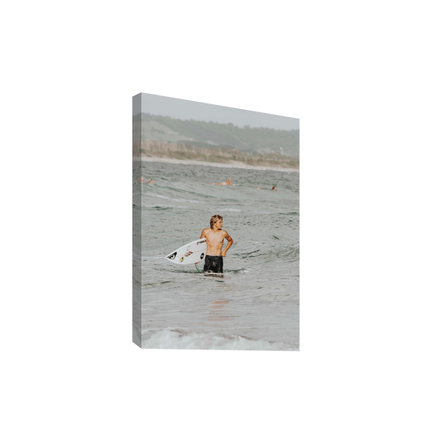 Chasing Mavericks Byron Bay Surf coastal wall art Extra Large stretched canvas print