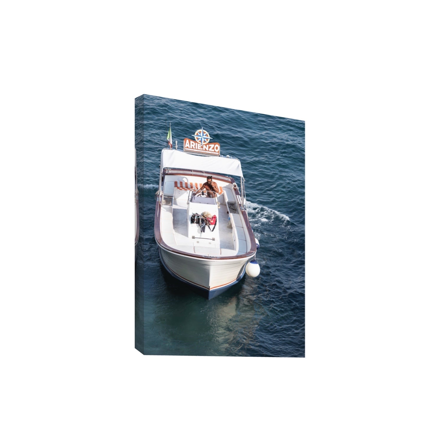 Pilota di Motoscafo fine art print, Positano, Italy, Extra Large, Stretched Canvas