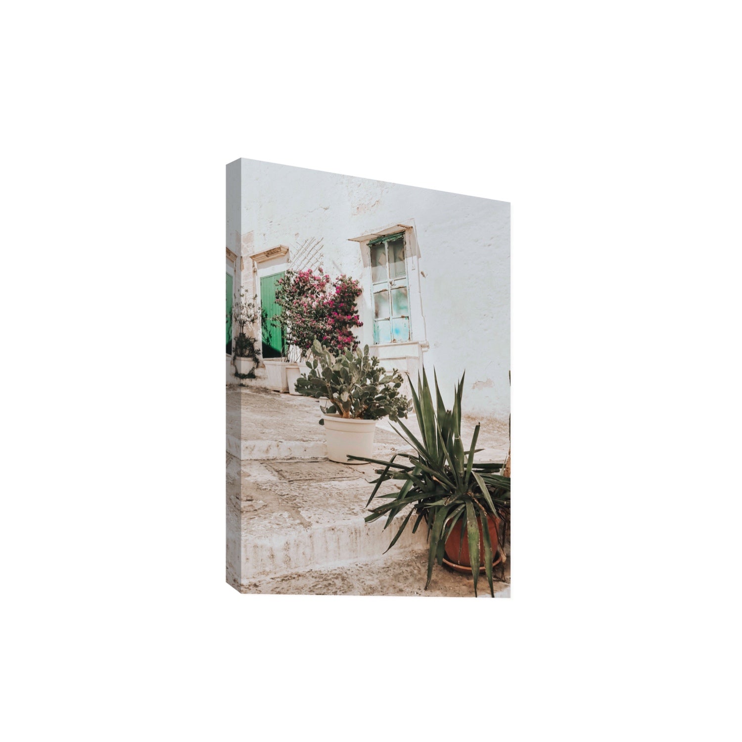 Giardino Segreto Puglia Ostuni wall art Extra Large stretched canvas print