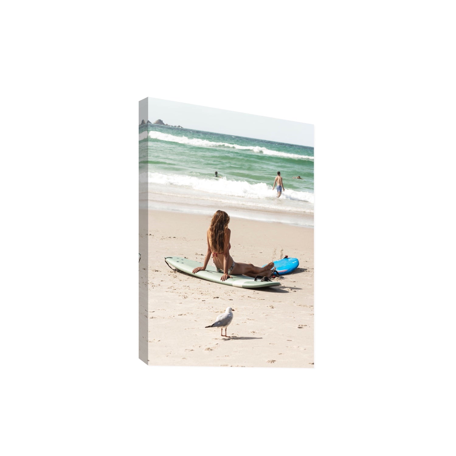 Carissa Byron Bay Surf coastal wall art Extra Large stretched canvas print