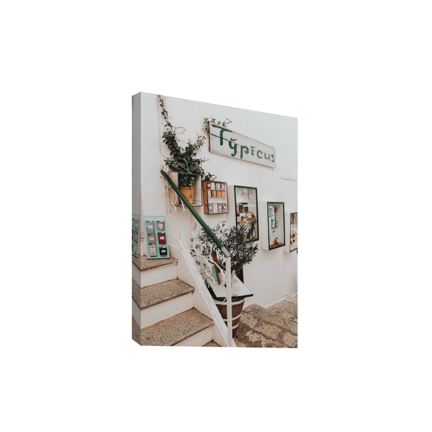 Il Negozio Puglia Ostuni wall art Extra Large stretched canvas print