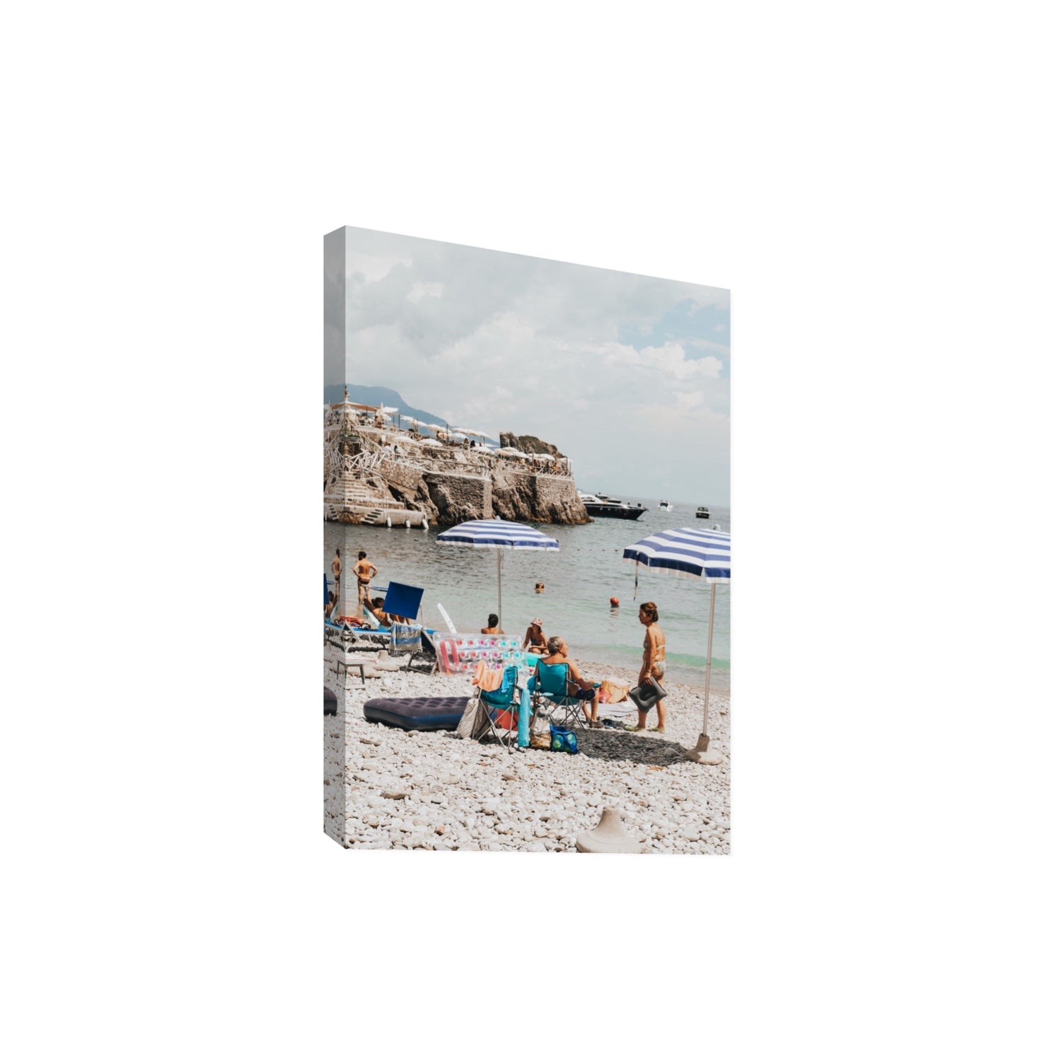 Couple Goals Nerano Amalfi Coast coastal wall art Extra Large stretched canvas print