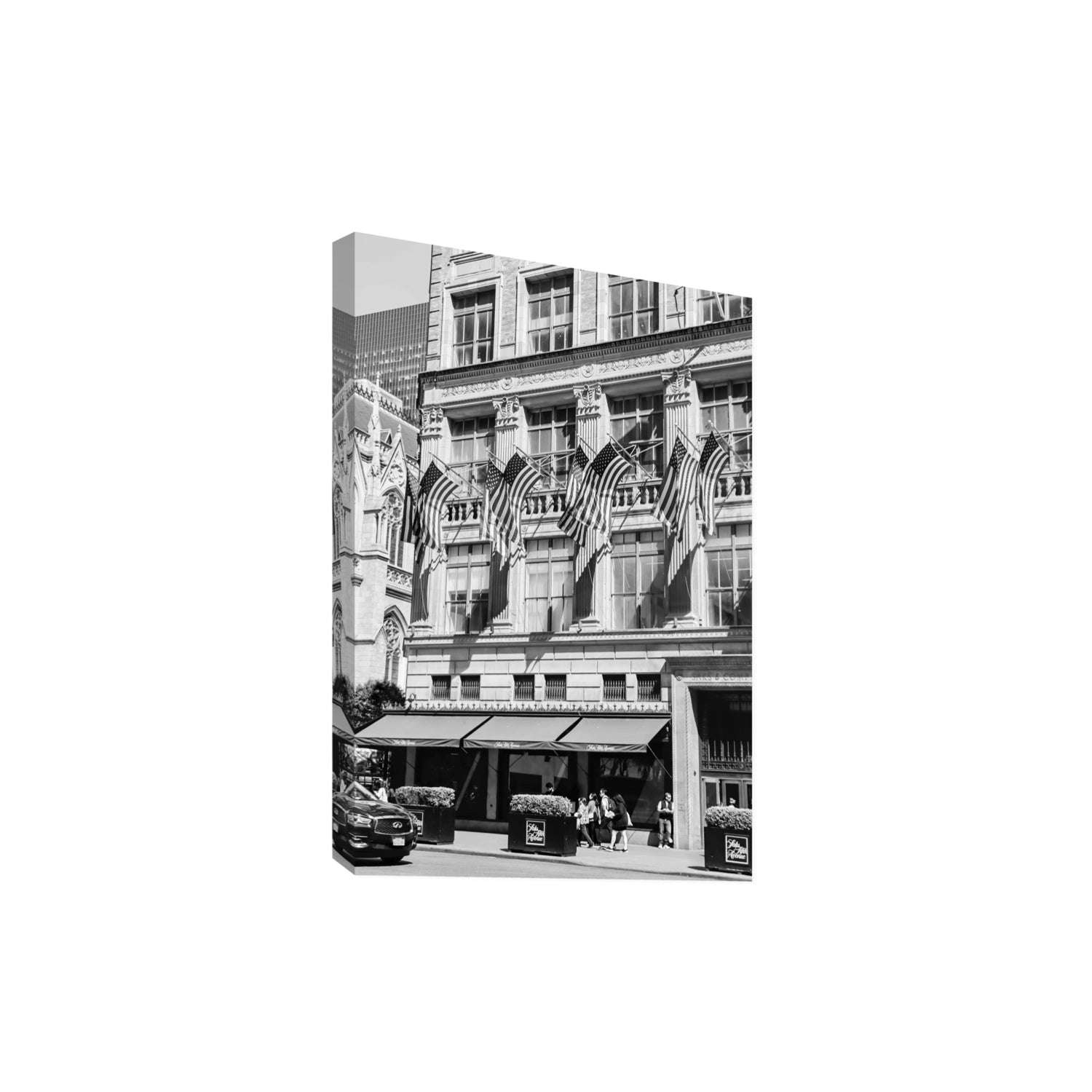 Luxury On Fifth fine art print, New York, United States, Extra Large, Stretched Canvas