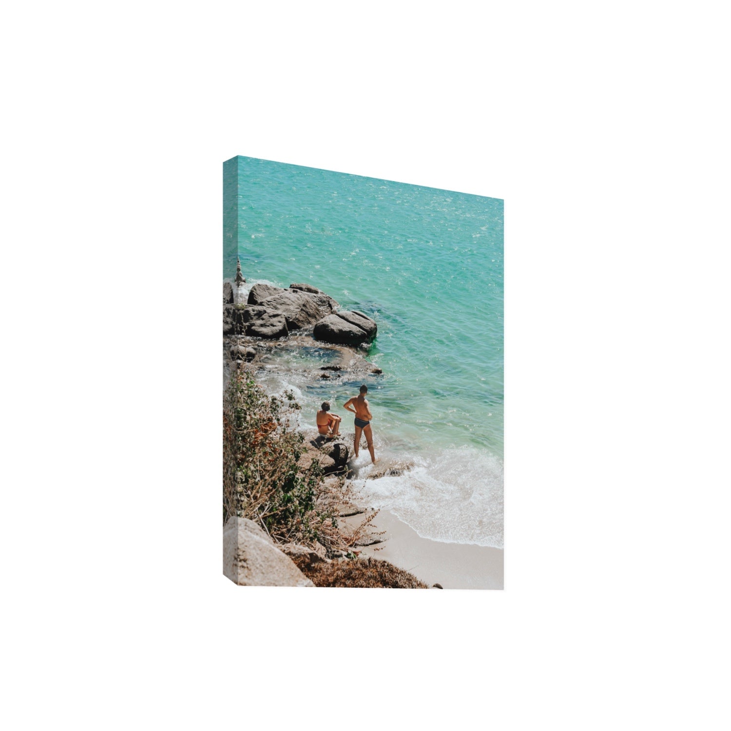 Scene Stealers Mykonos Greek island wall art Extra Large stretched canvas print