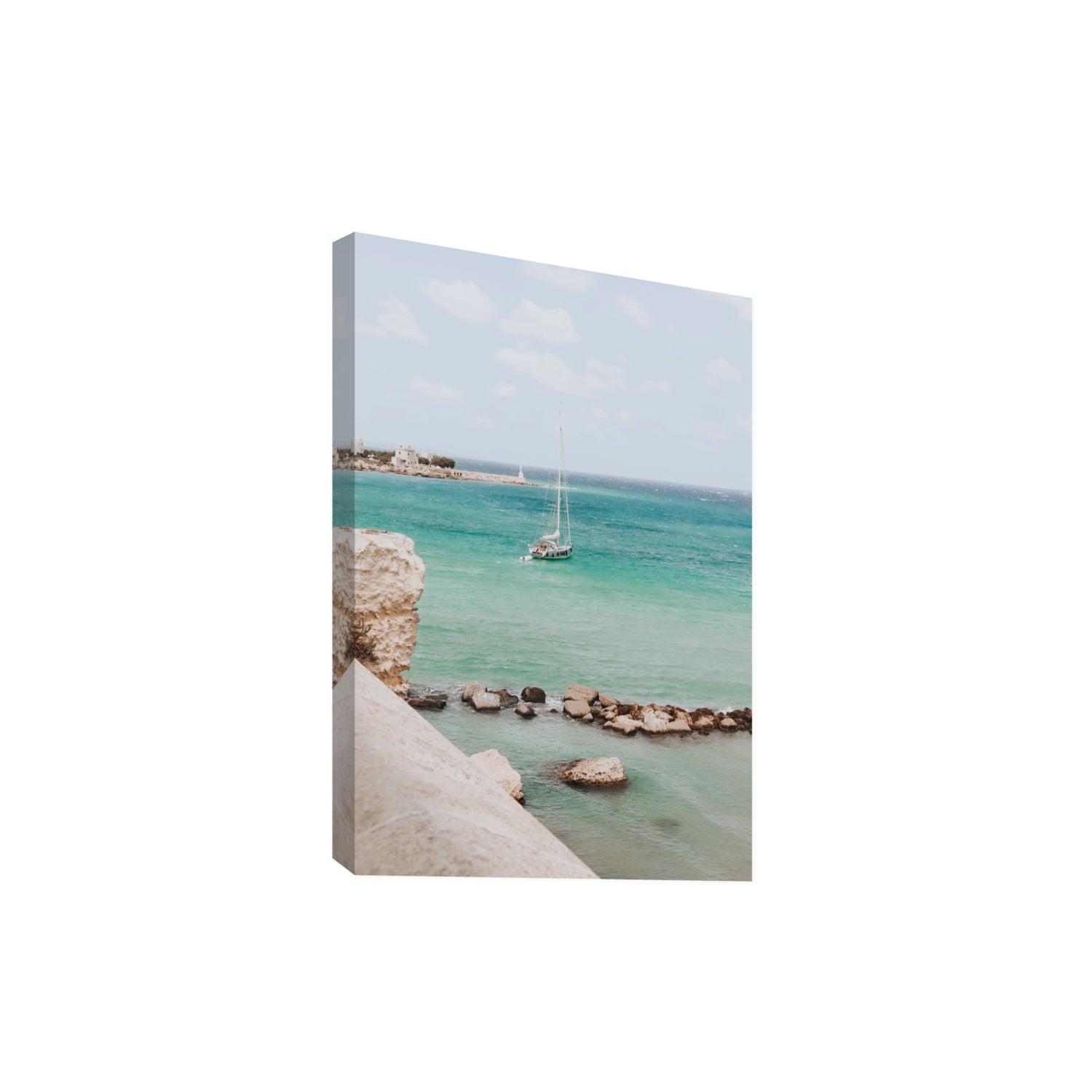 Seafarer's Dream Puglia Seafarer’s Dream coastal wall art Extra Large stretched canvas print