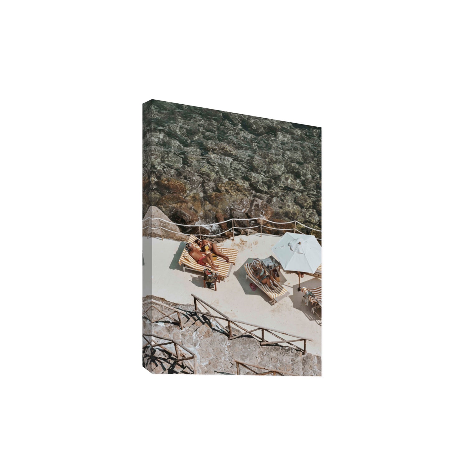 Lounge Lizards Tuscany Italian decor wall art Extra Large stretched canvas print