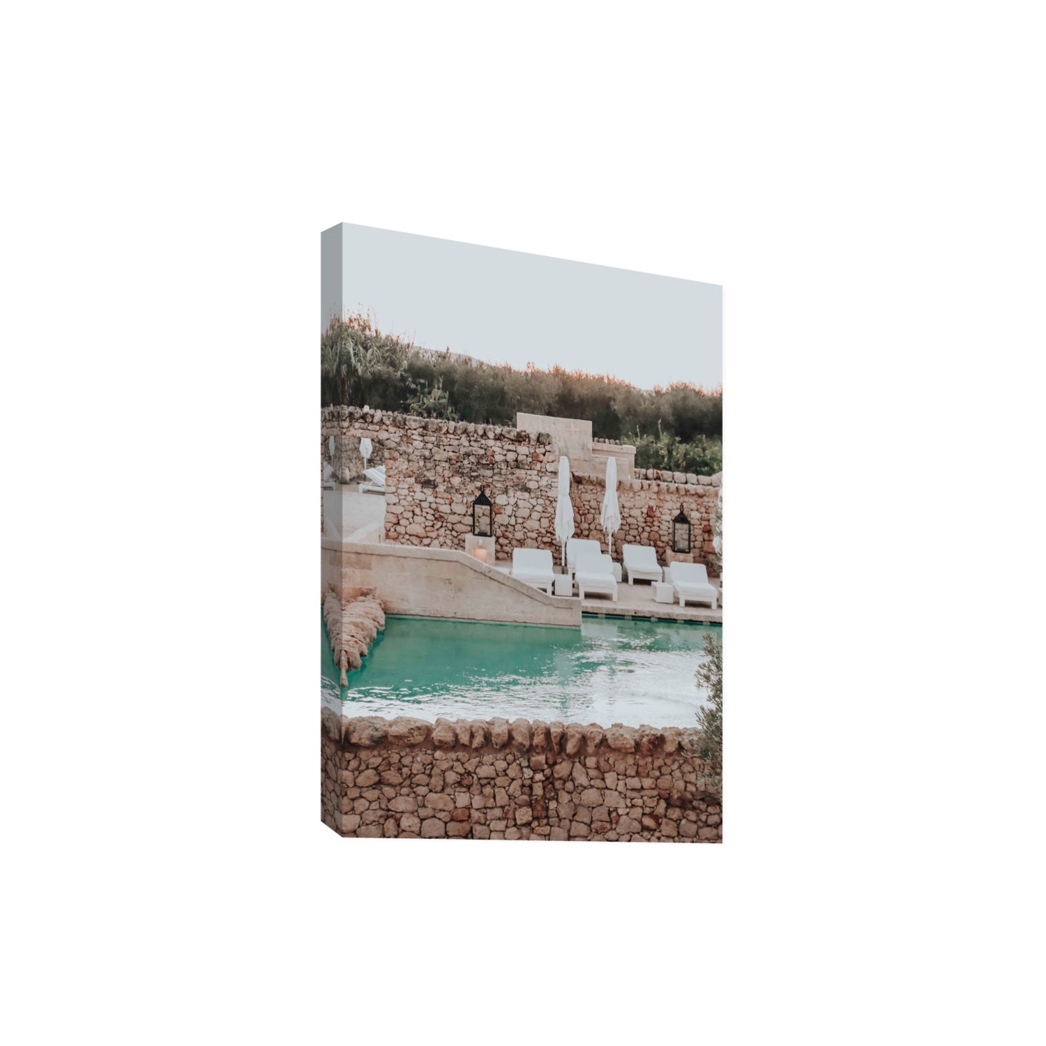 Stone Refuge fine art print, Puglia, Italy, Extra Large, Stretched Canvas