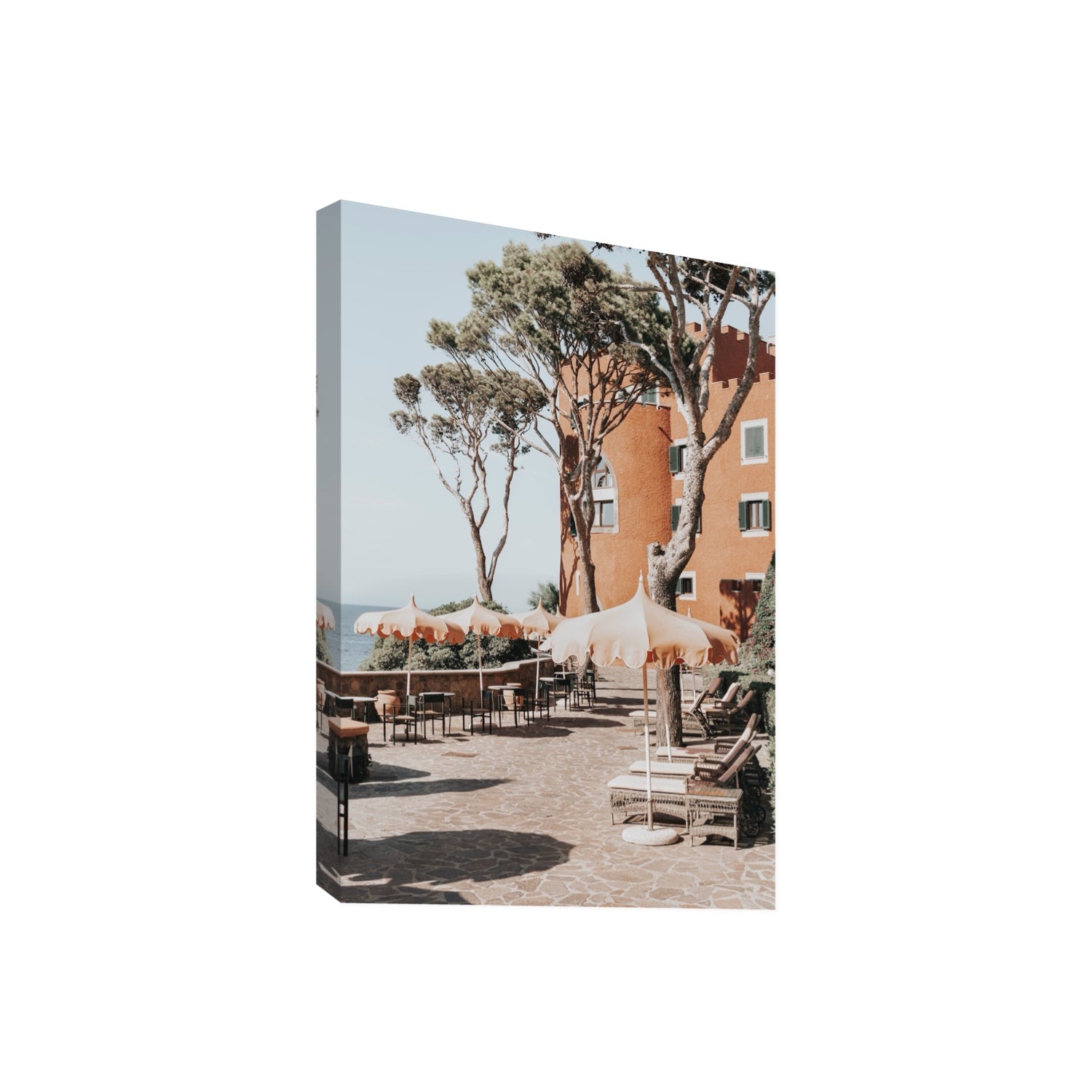 Mezzatorre Ischia Italian Mediterranean decor wall art Giant stretched canvas print