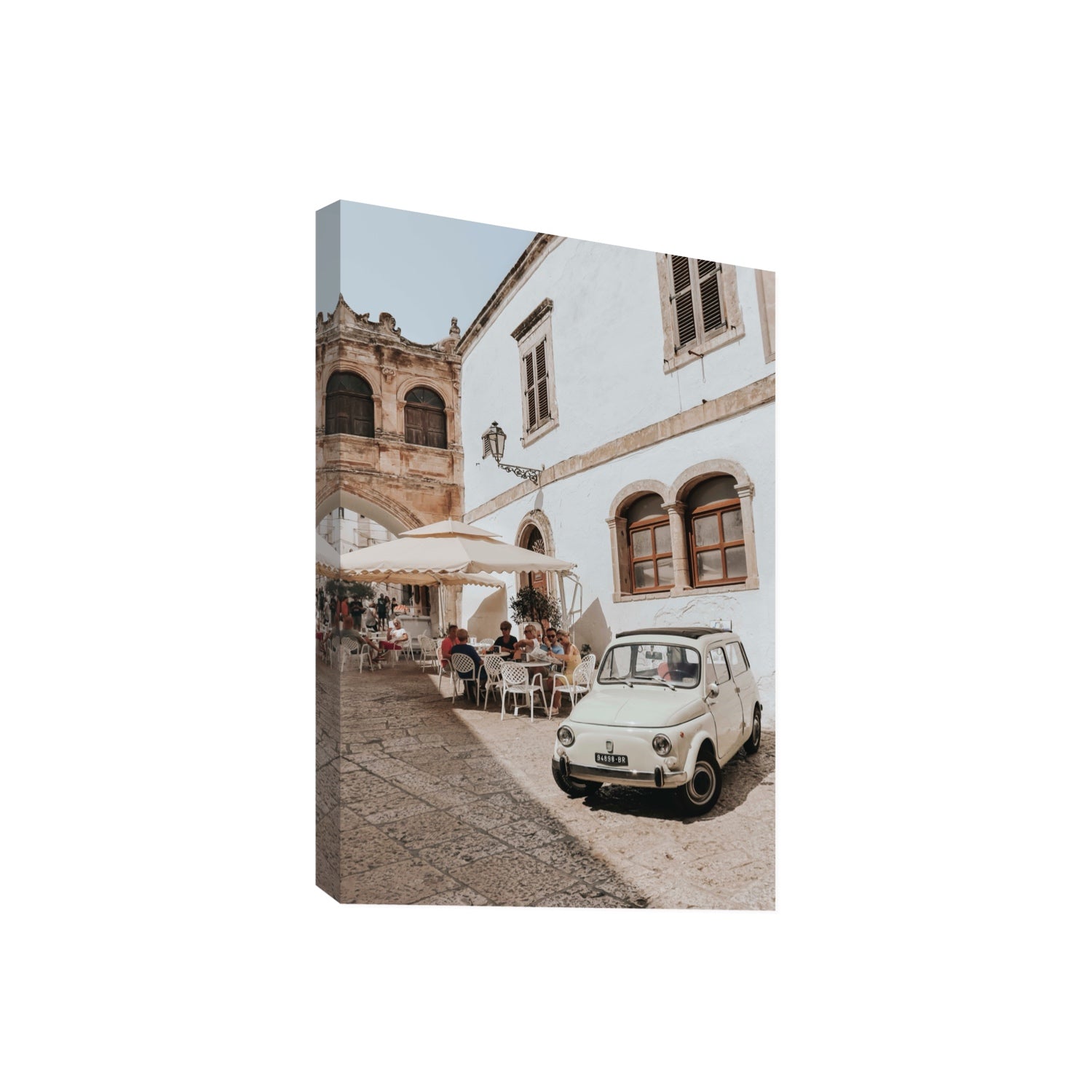 Piazza di Ostuni Puglia Italian wall art Giant stretched canvas print