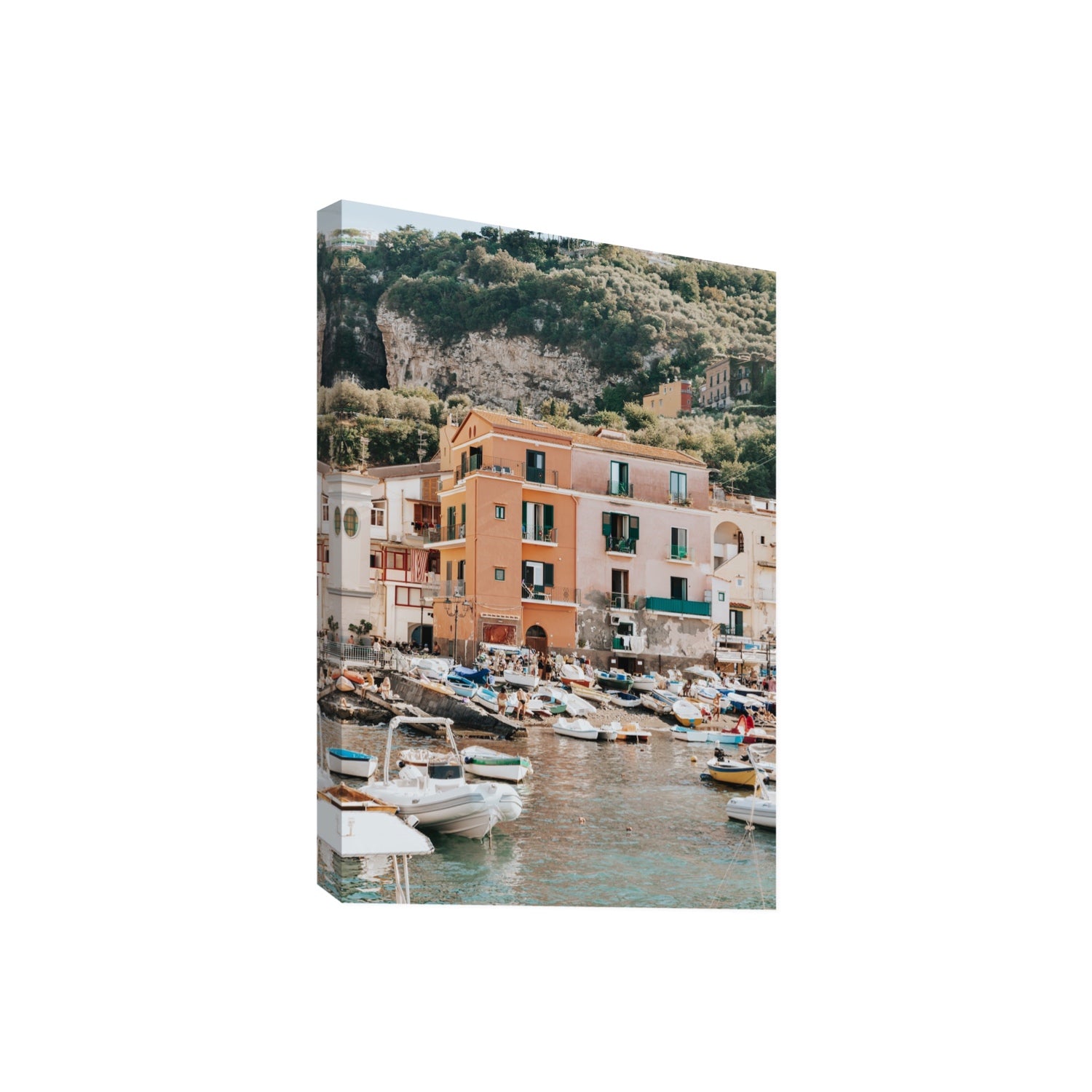 Boatyard Bliss fine art print, Sorrento, Italy, Giant, Stretched Canvas