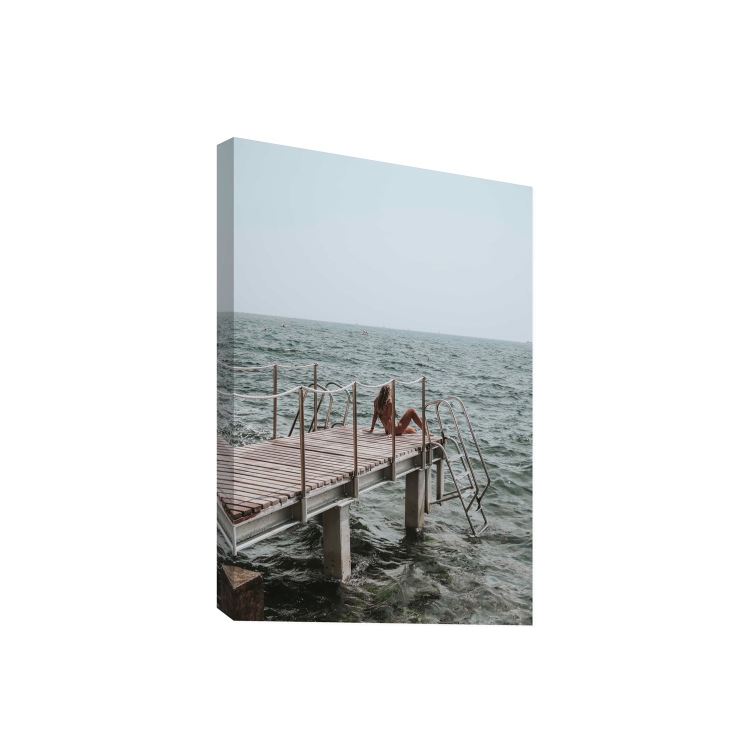 The Dock's Whisper fine art print, Tuscany, Italy, Giant, Stretched Canvas