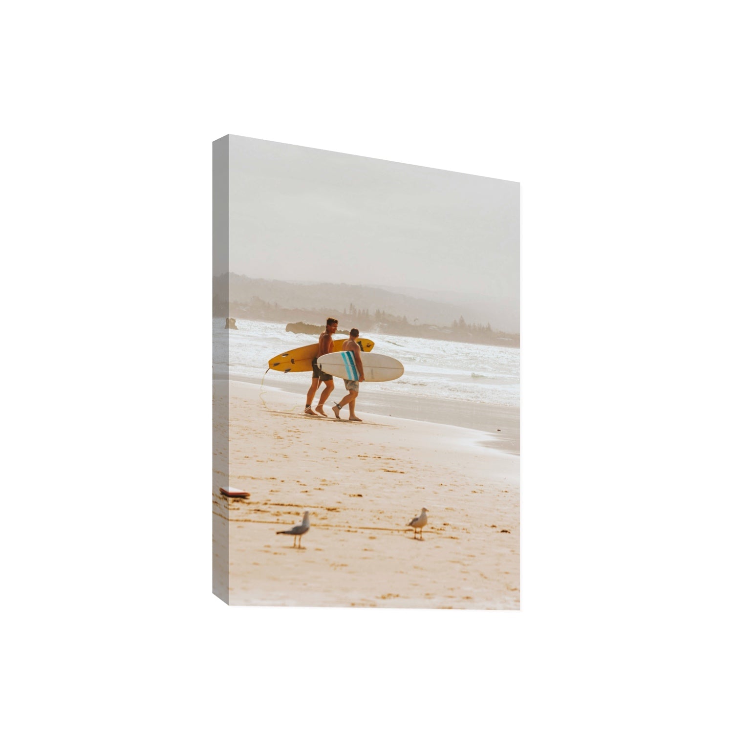 Shane & Benji Byron Bay Surf coastal wall art Giant stretched canvas print