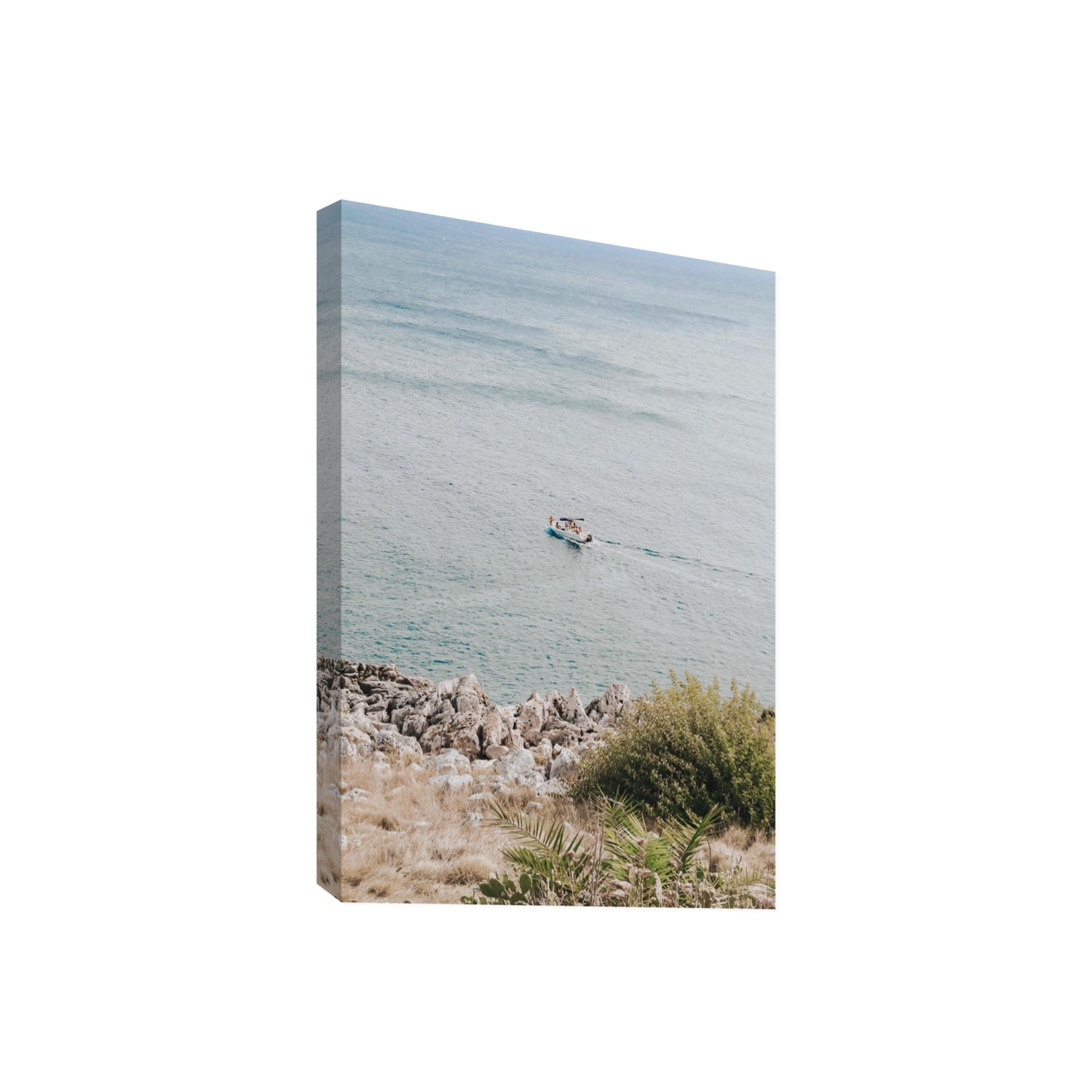 Puglian Departure Puglia coastal Italian wall art Giant stretched canvas print