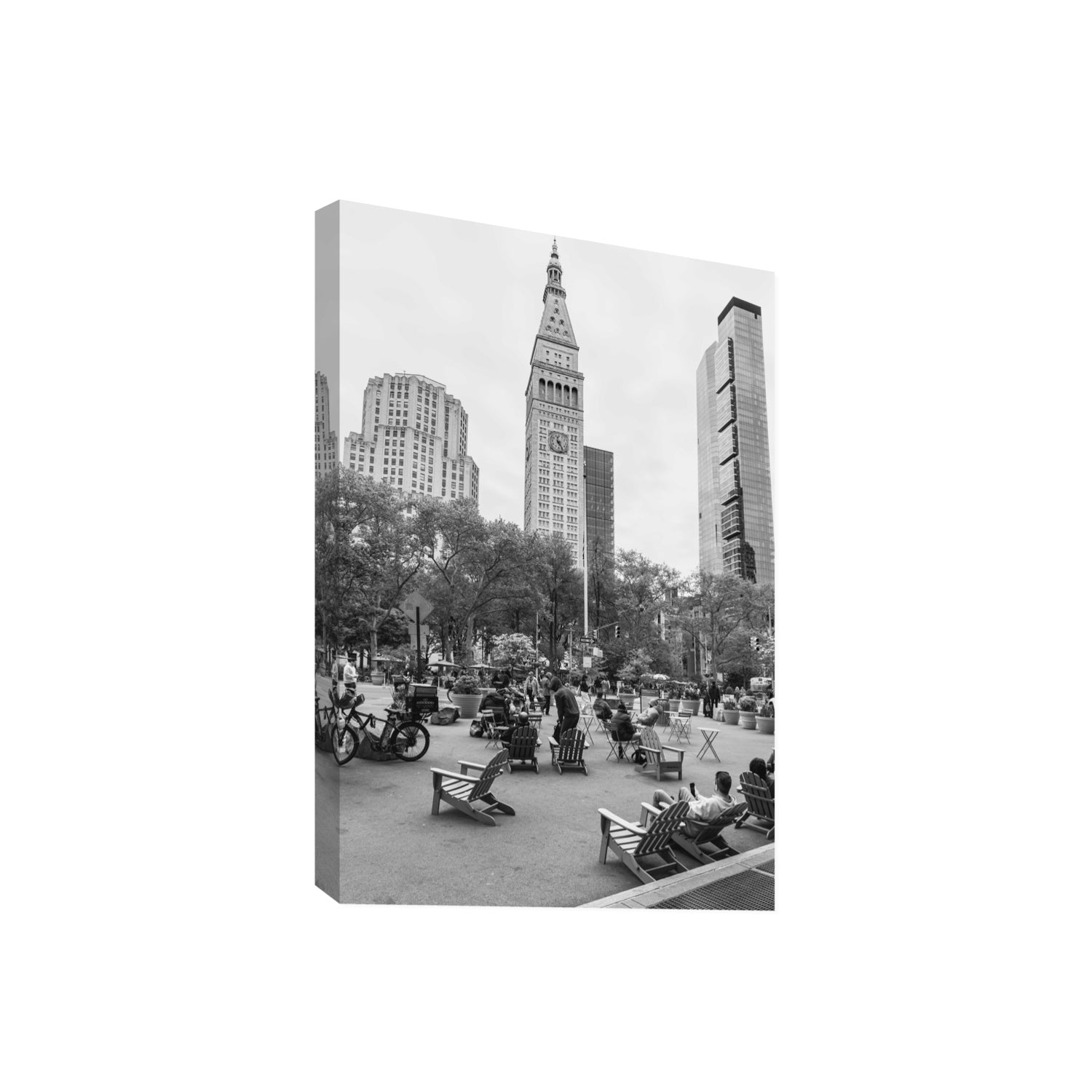 Timeless New York New York NYC Black & White wall art Giant stretched canvas print