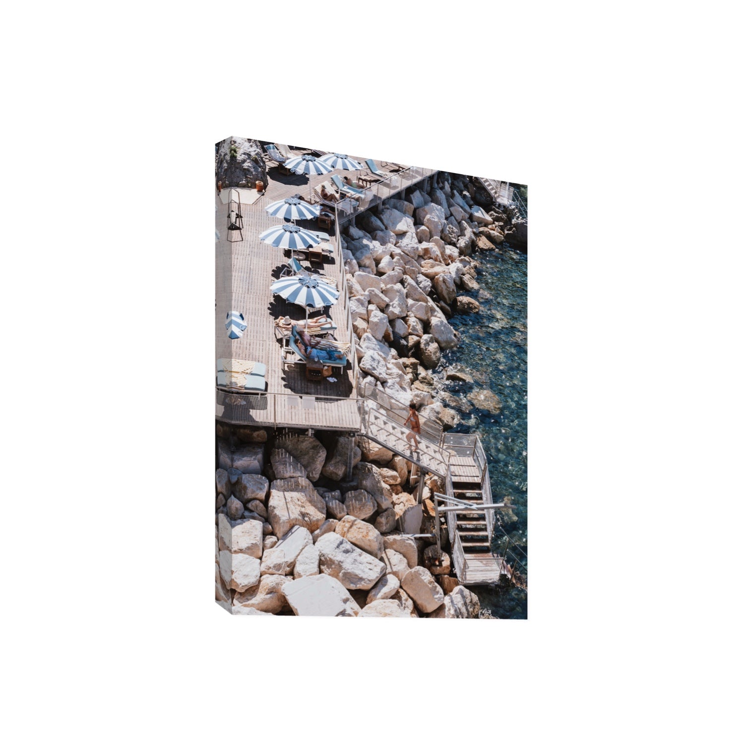 Life On The Shore fine art print, Ischia, Italy, Giant, Stretched Canvas