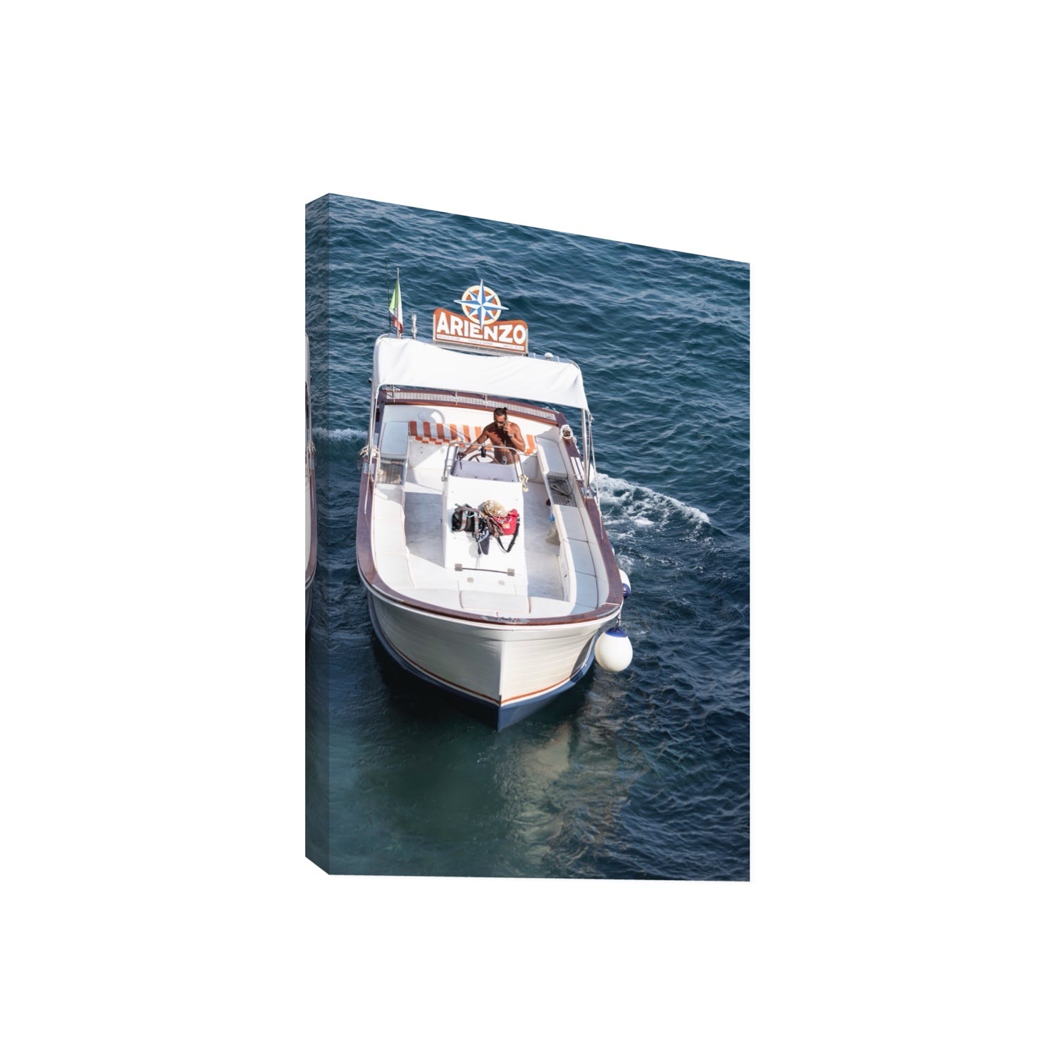 Pilota di Motoscafo fine art print, Positano, Italy, Giant, Stretched Canvas