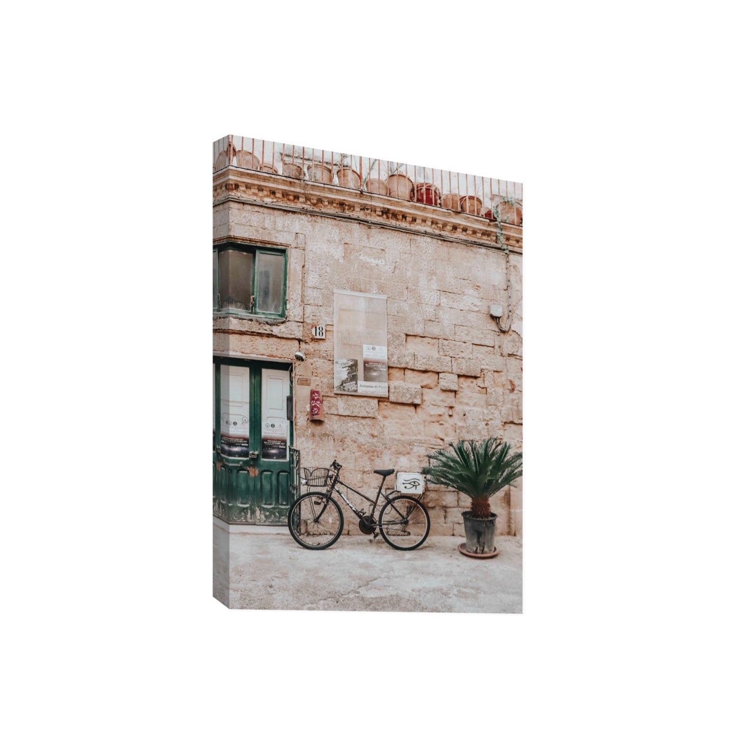 Salento Streets Puglia Lecce Italian wall art Giant stretched canvas print