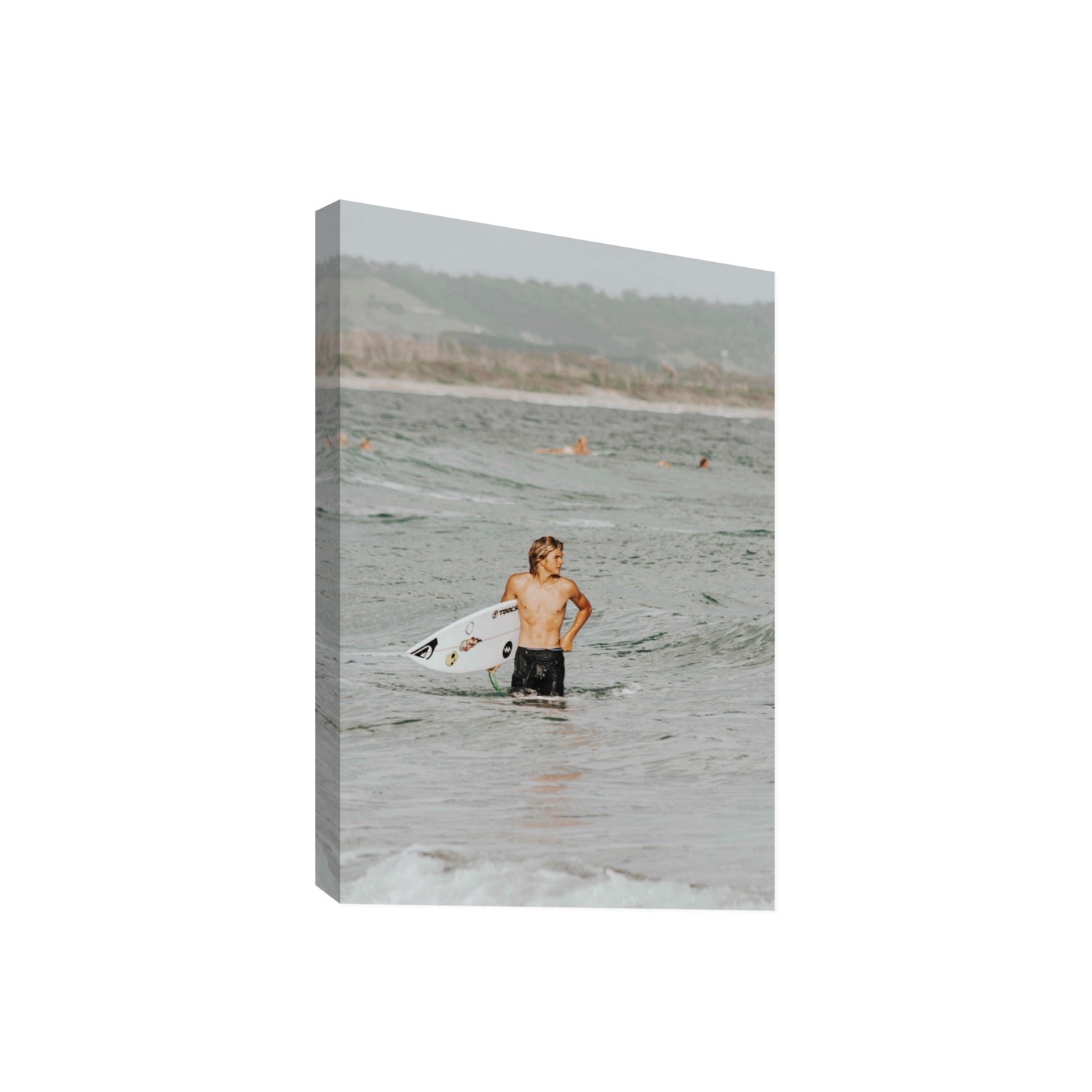 Chasing Mavericks Byron Bay Surf coastal wall art Giant stretched canvas print