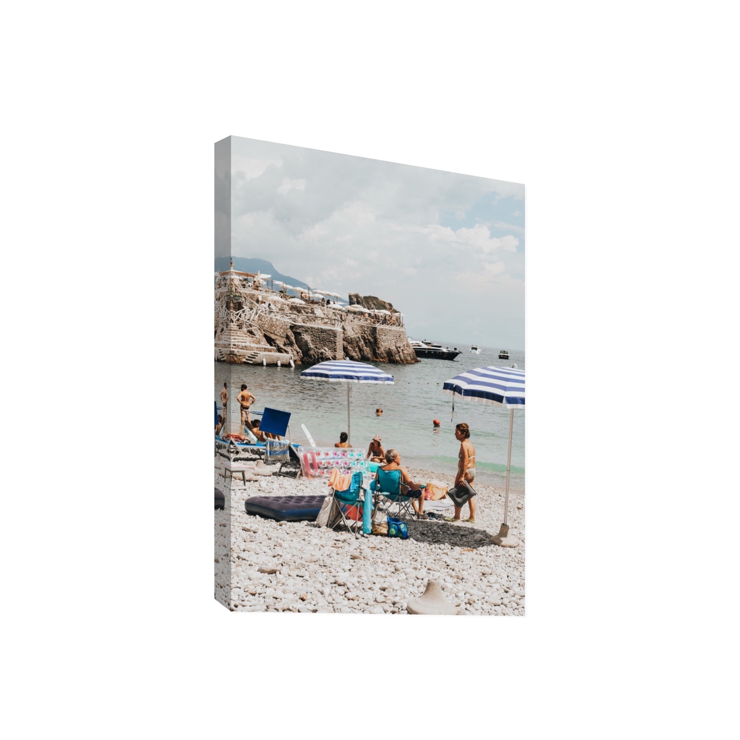 Couple Goals Nerano Amalfi Coast coastal wall art Giant stretched canvas print